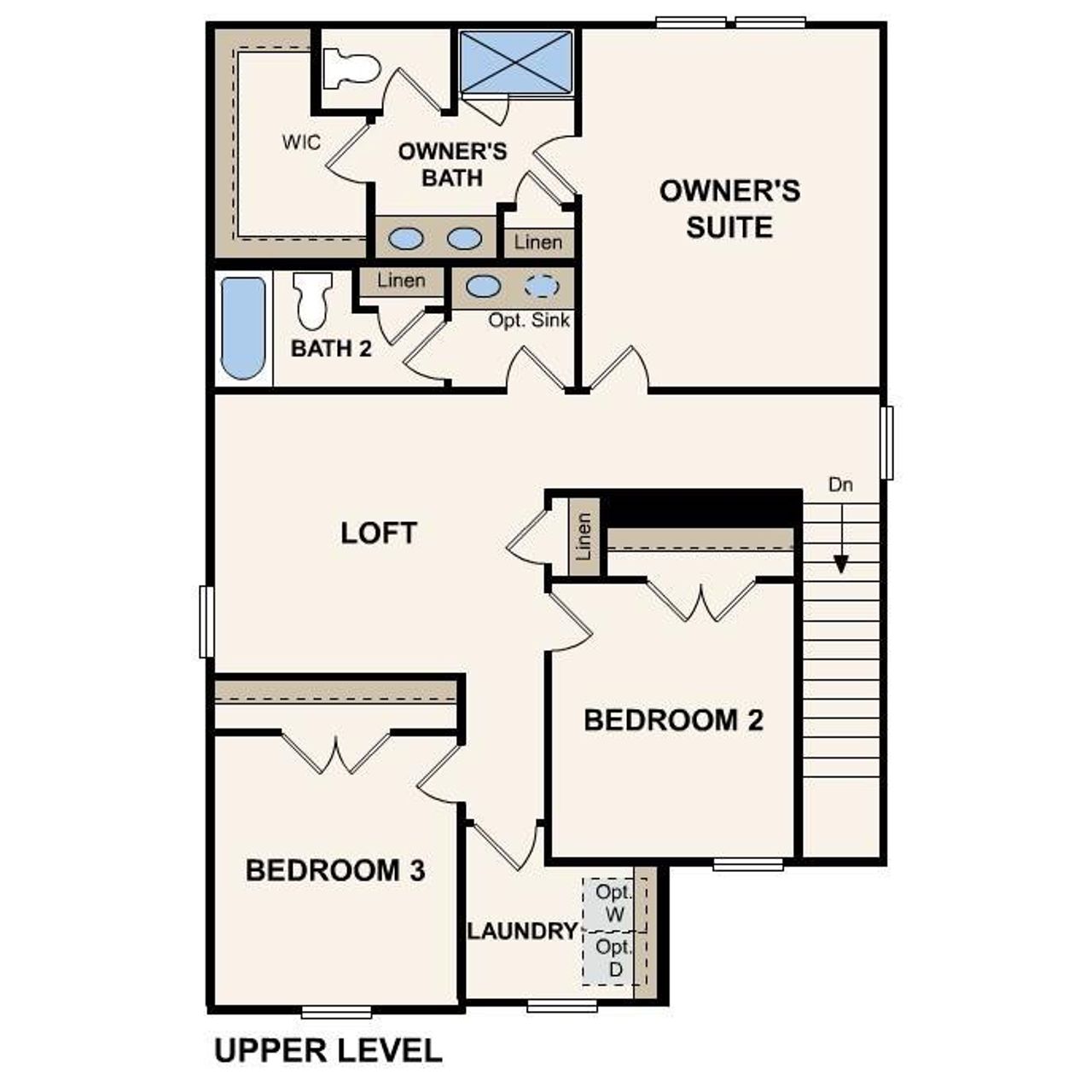 2D floor plan layout of this home in The Meadows at Asbury Ridge, York, SC (Image 2). 2D floor plan layout of this home in The Meadows at Asbury Ridge, York, SC (Image 2).