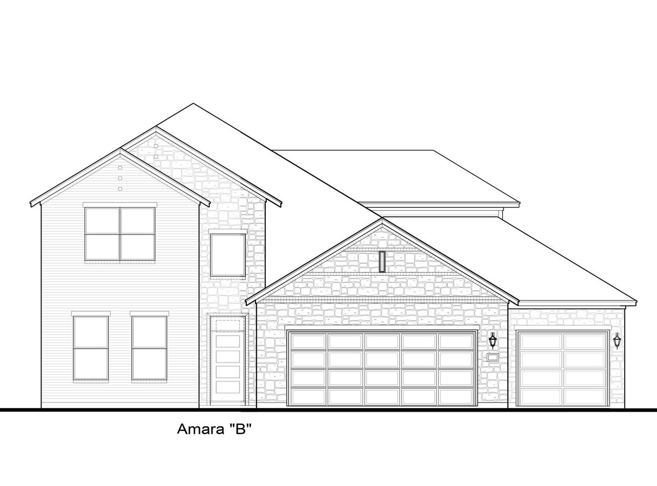 Representative rendering of the exterior for the Amara 60s by First America Homes (Image 2).