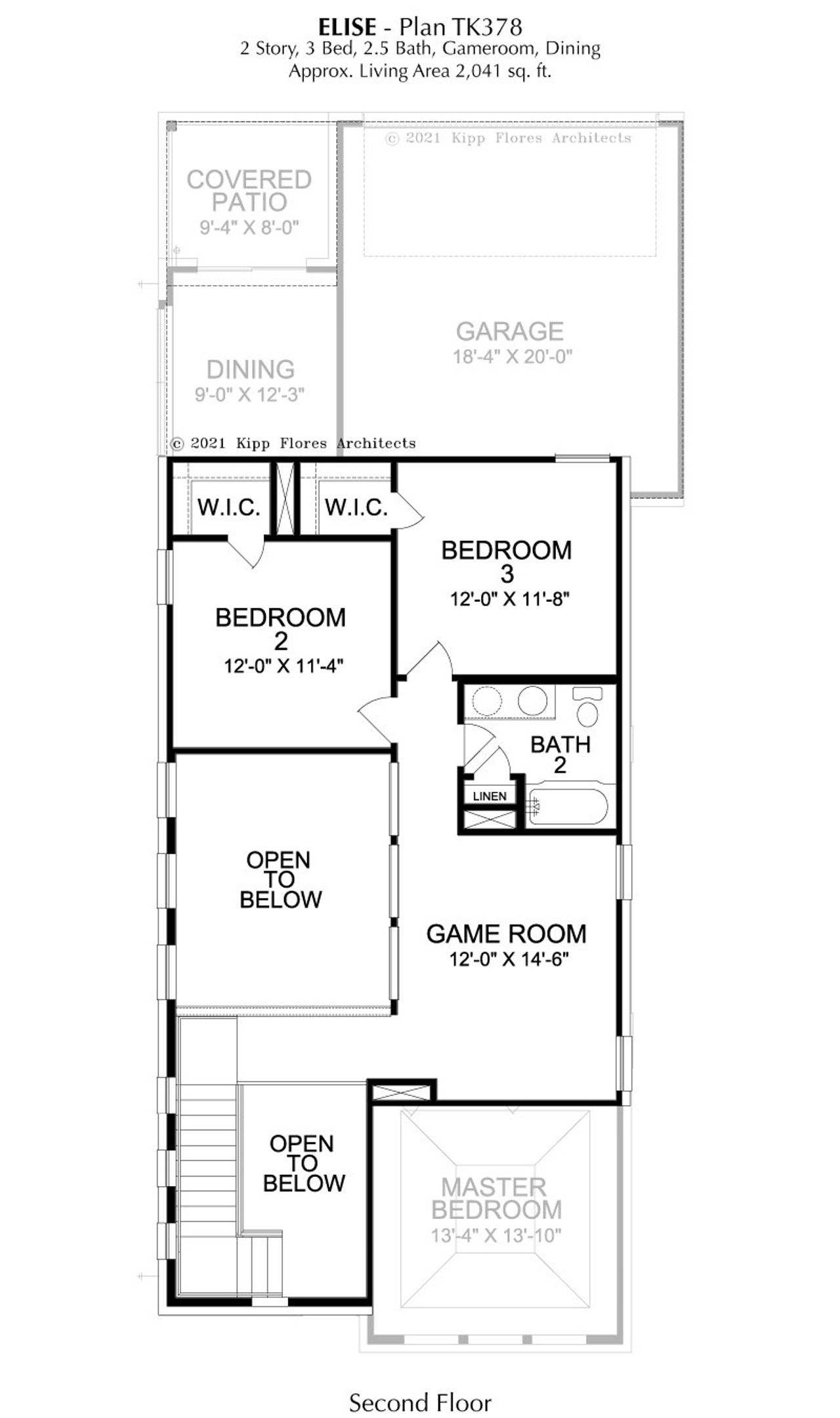 2D floor plan layout of this home in Lexington Frisco, Frisco, TX (Image 2).