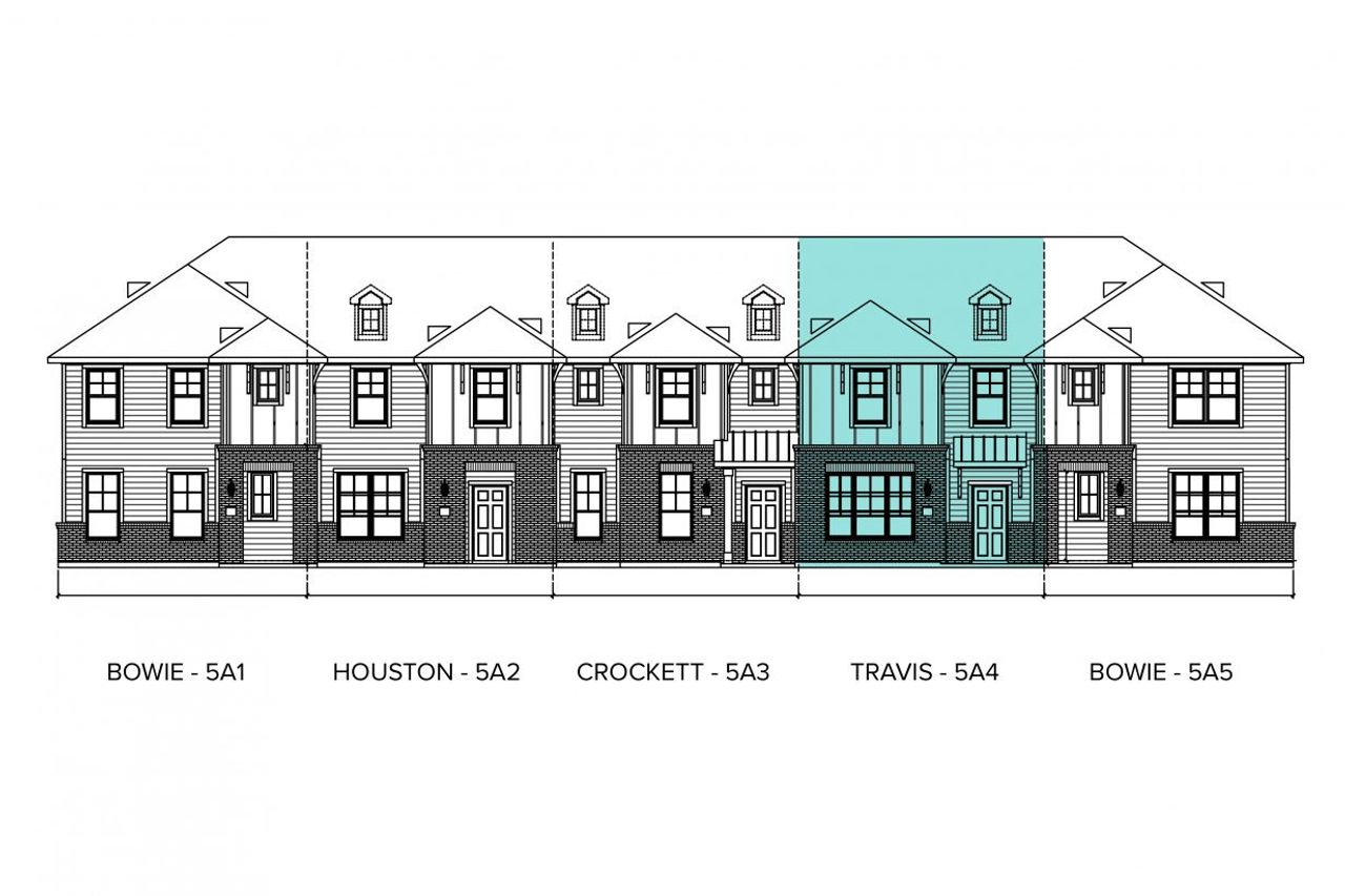 Representative rendering of the exterior for the Seven Oaks Travis by Brohn Homes (Image 2).