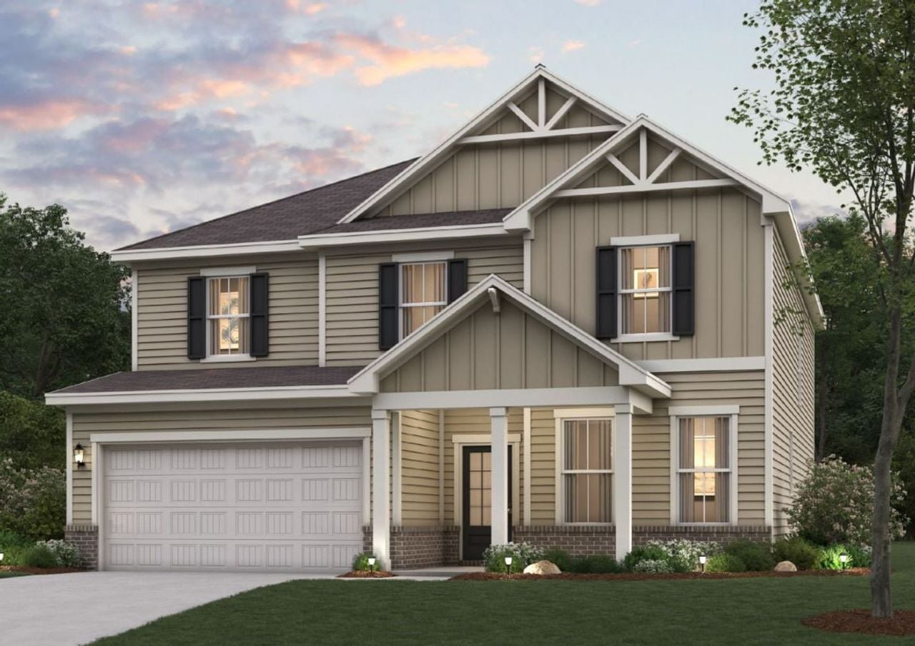 A house with a garage. A house with a garage.