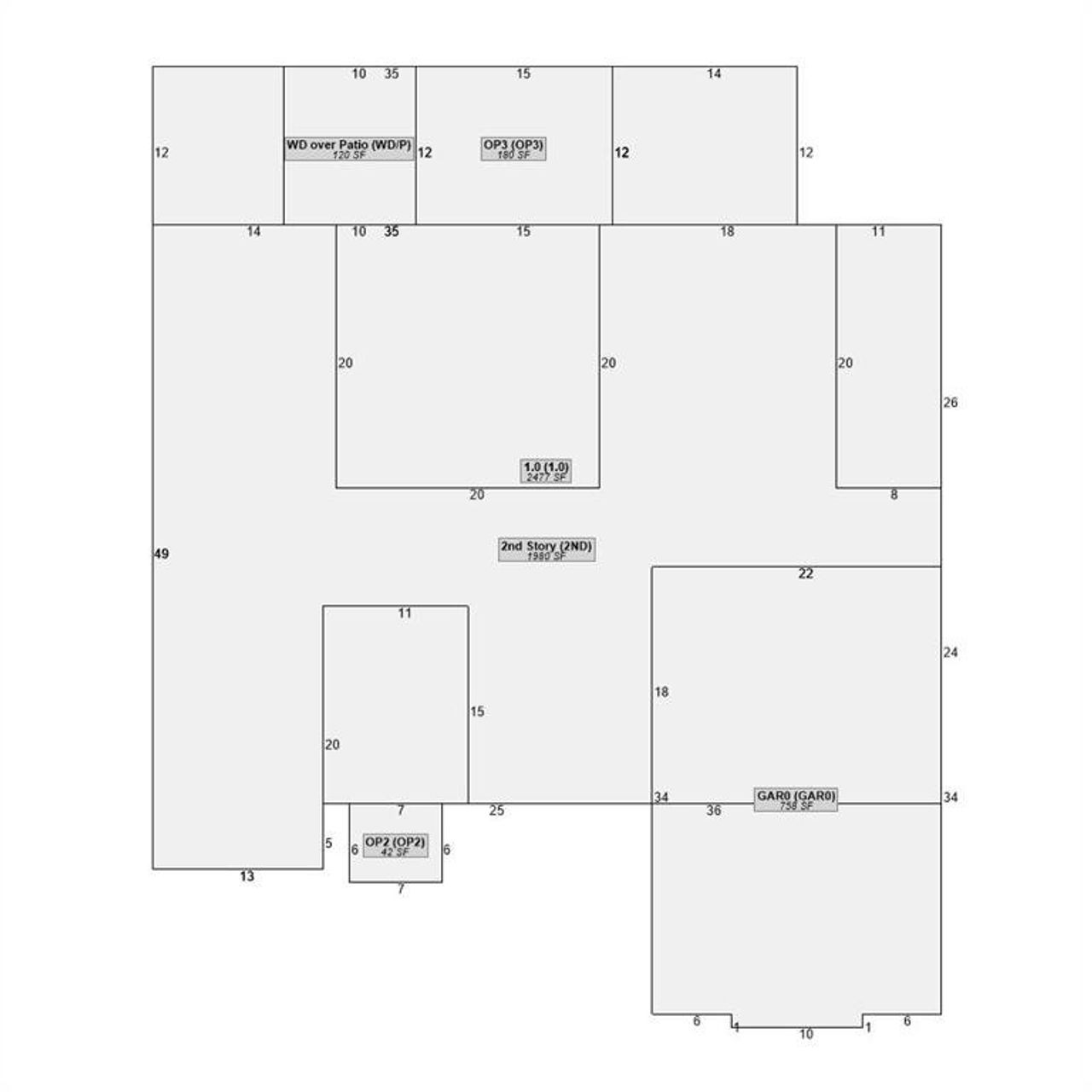 2D floor plan layout of this home in , Conyers, GA (Image 2).