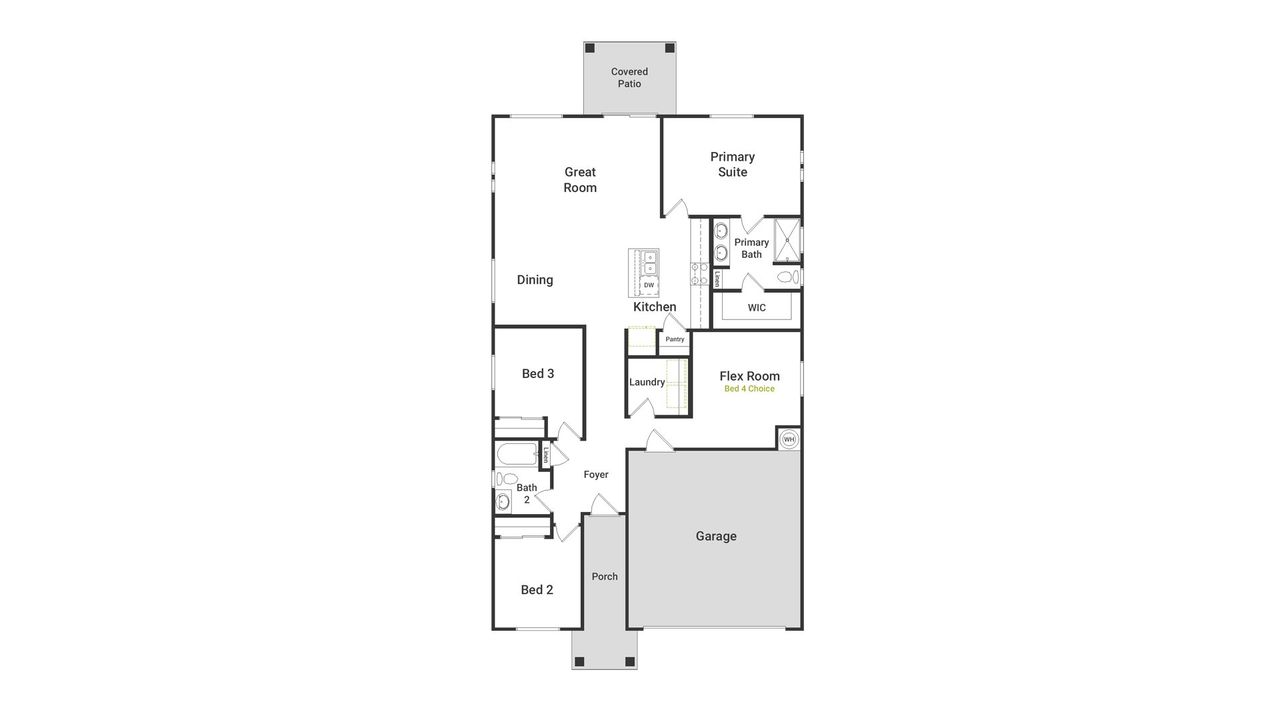 2D floor plan layout of this home in Moonlight, Maricopa, AZ (Image 2). 2D floor plan layout of this home in Moonlight, Maricopa, AZ (Image 2).