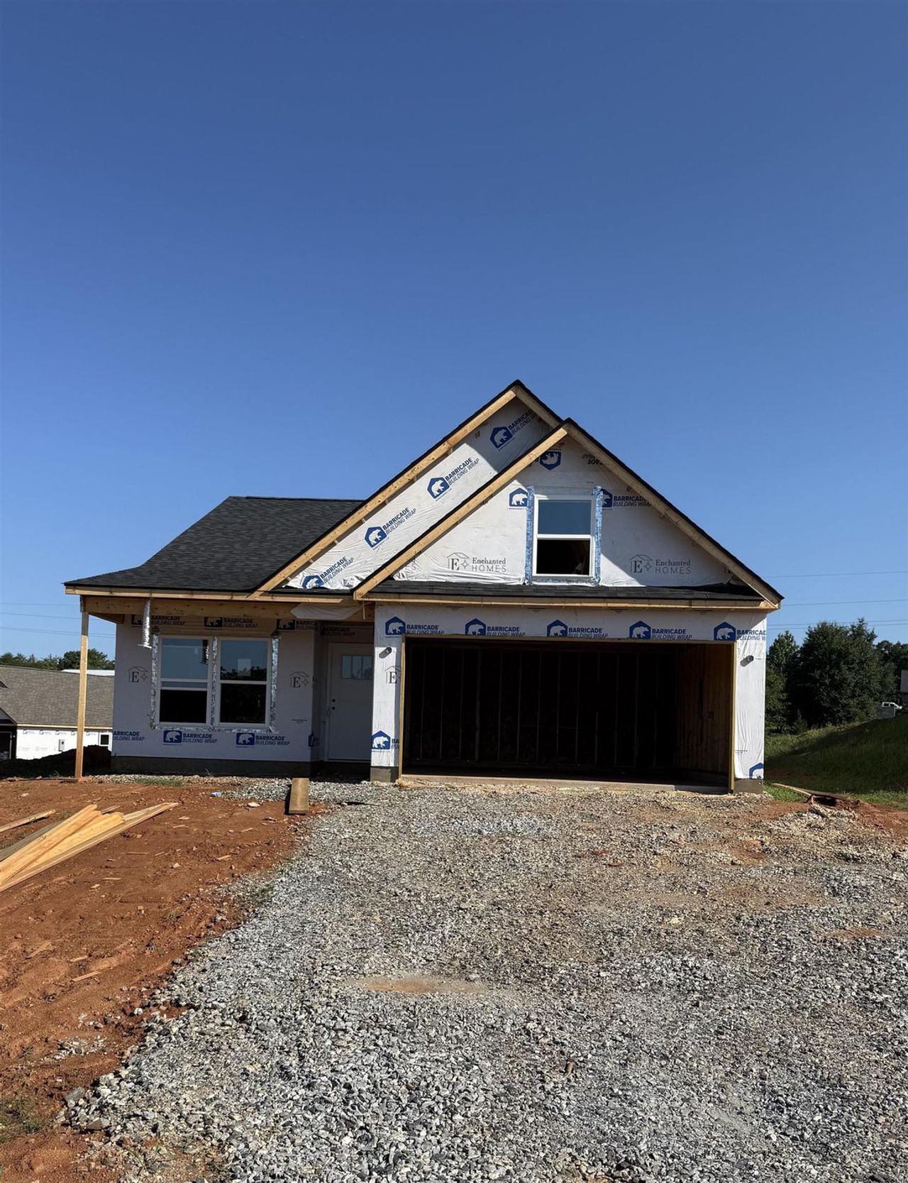 In-progress construction of a new home in Alverson Farms, Inman, SC (Image 2). In-progress construction of a new home in Alverson Farms, Inman, SC (Image 2).