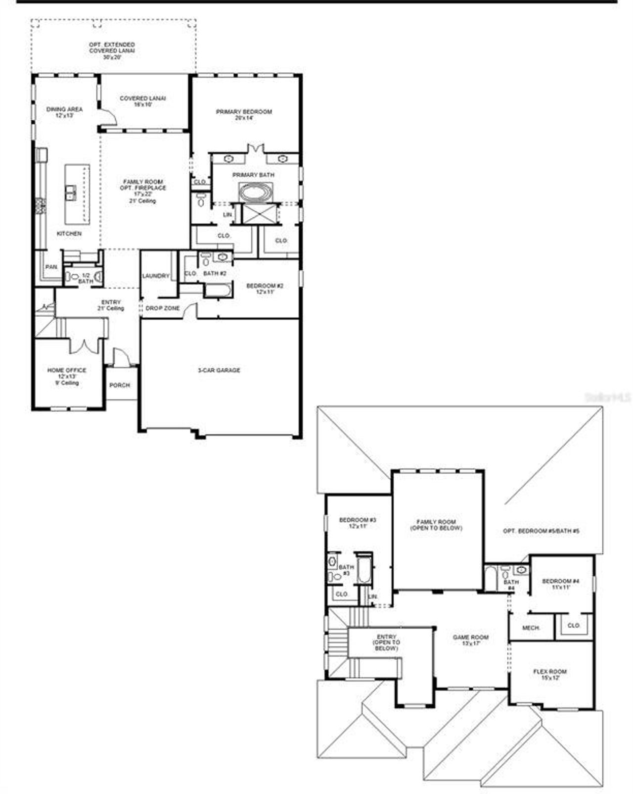 2D floor plan layout of this home in Reserve at Berry Bay, Wimauma, FL (Image 2). 2D floor plan layout of this home in Reserve at Berry Bay, Wimauma, FL (Image 2).