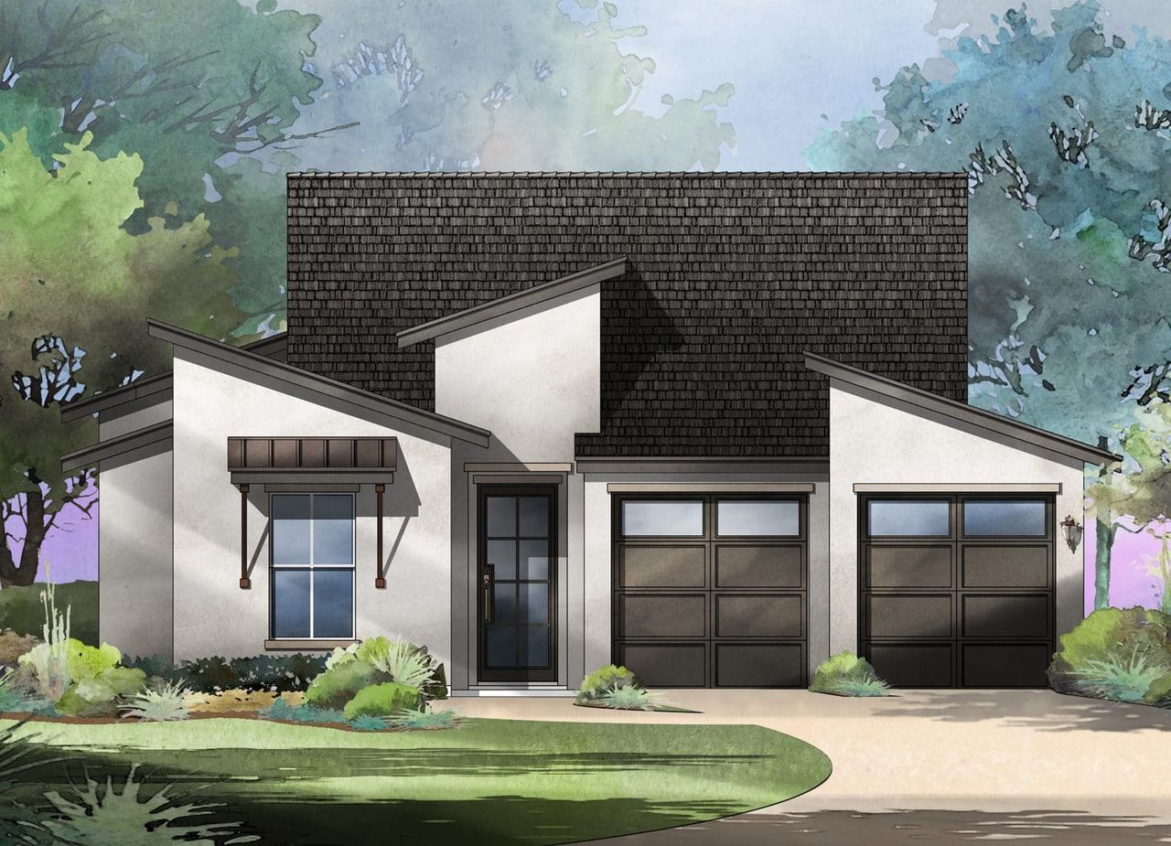 Palatine Floor Plan ElevatB in The Colony, Bastrop | Sitterle Homes