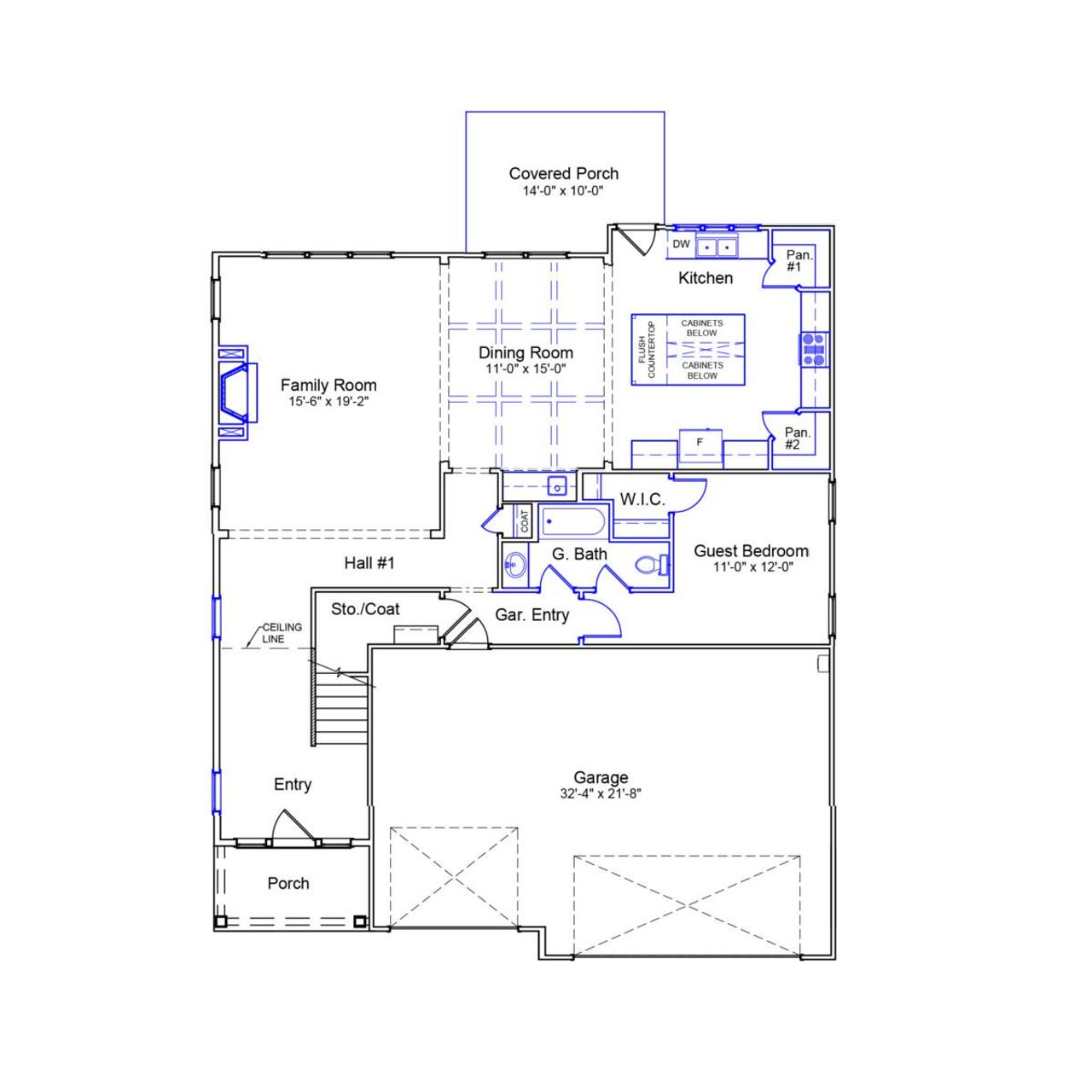 2D floor plan layout of this home in Hewing Farms, Summerville, SC (Image 2).