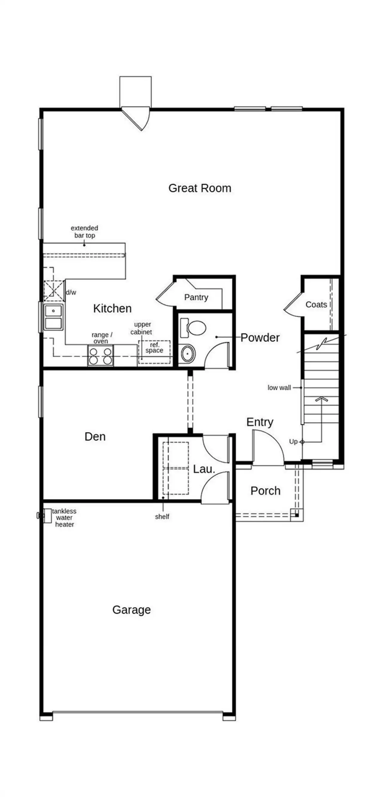 This floor plan features 3 bedrooms, 2 full baths, 1 half bath and over 2,100 square feet of living space.