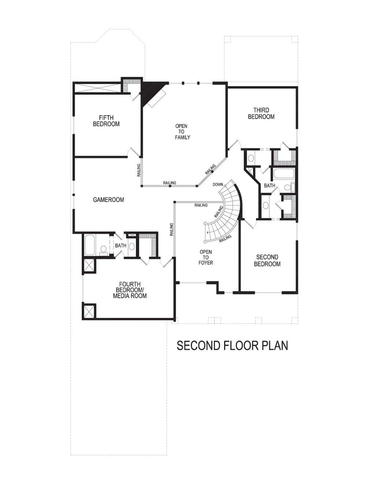 2D floor plan layout of this home in LeTara, Haslet, TX (Image 2).