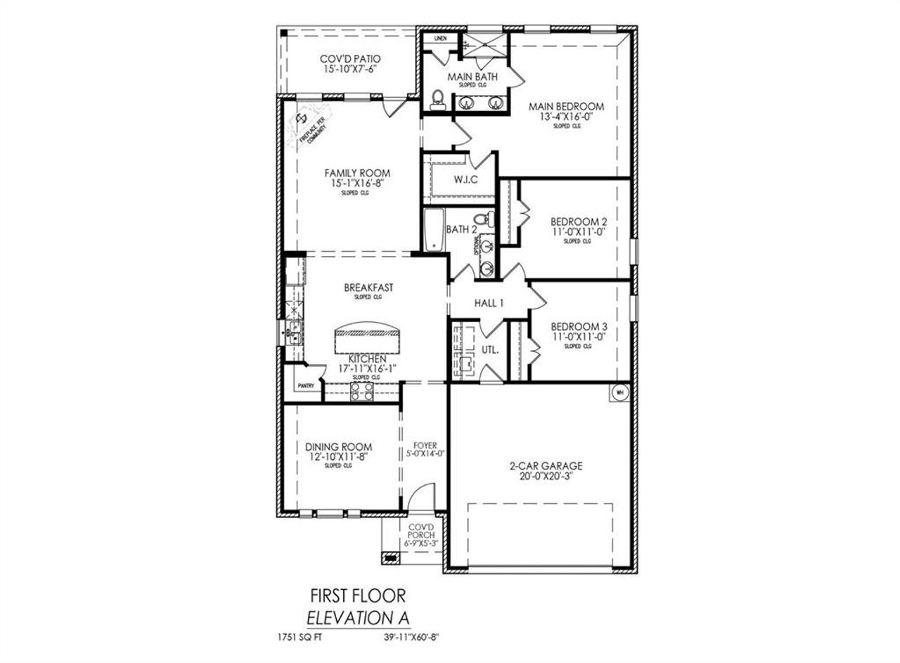 2D floor plan layout of this home in , Weatherford, TX (Image 2). 2D floor plan layout of this home in , Weatherford, TX (Image 2).