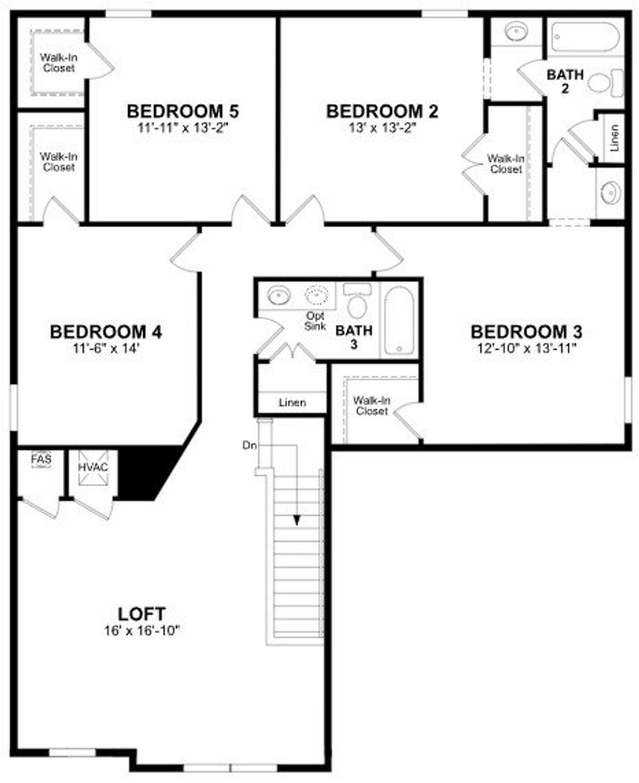 2D floor plan layout of this home in Estates at Lake Jesup, Sanford, FL (Image 2). 2D floor plan layout of this home in Estates at Lake Jesup, Sanford, FL (Image 2).