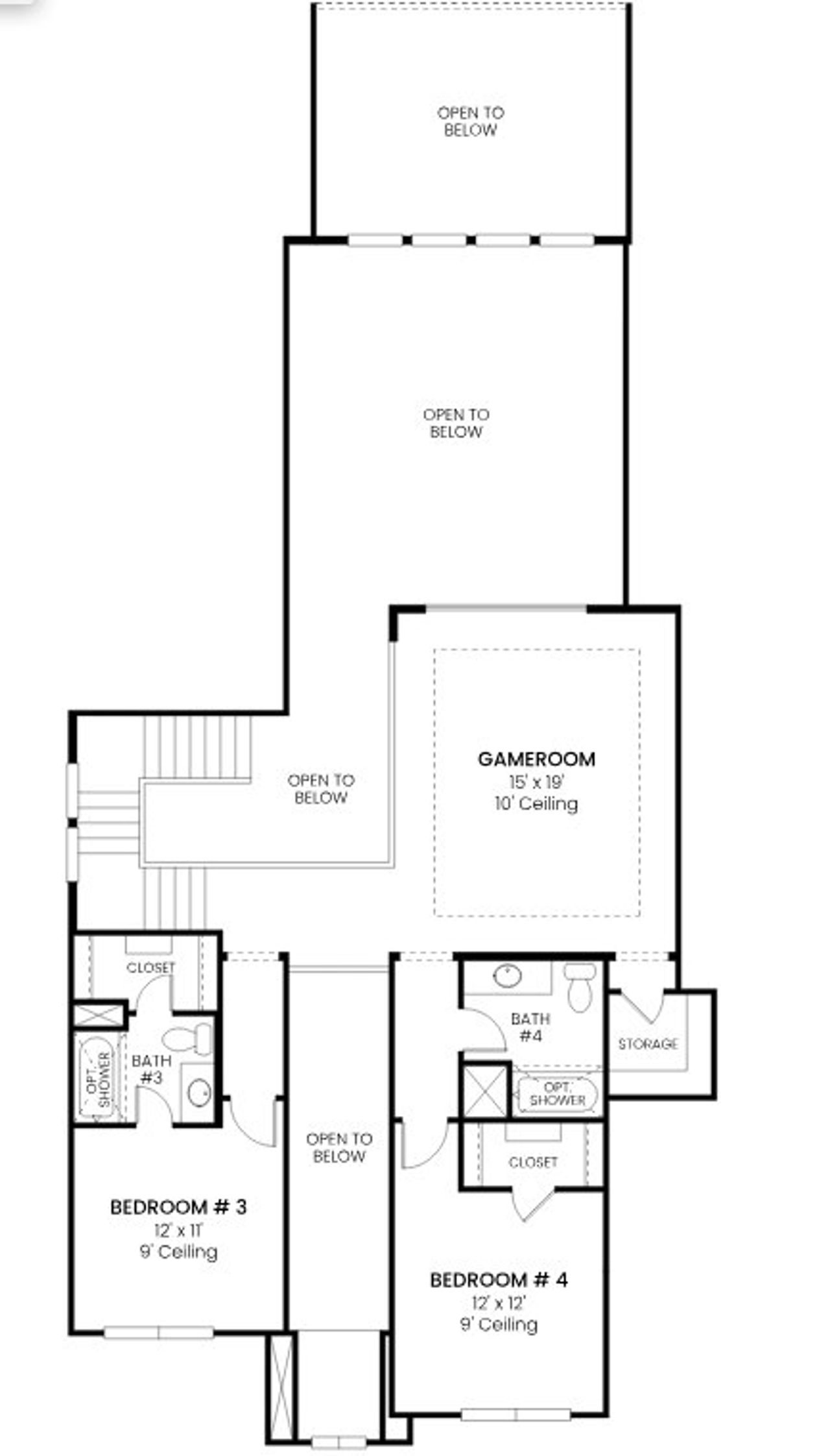2D floor plan layout for the Plan 5081 by Tradition Homes in Lakewood at Brookhollow – 60′, Prosper, TX (Image 2). 2D floor plan layout for the Plan 5081 by Tradition Homes in Lakewood at Brookhollow – 60′, Prosper, TX (Image 2).