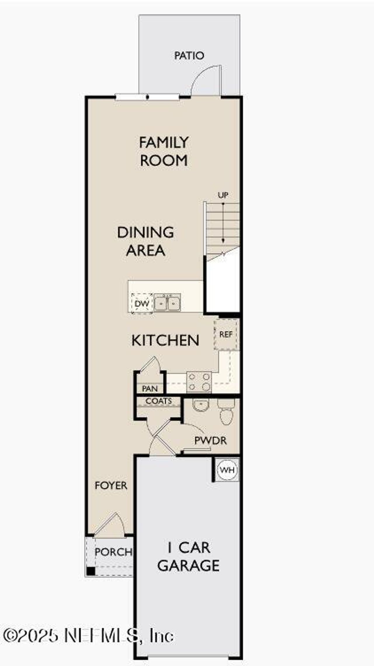 2D floor plan layout of this home in , Jacksonville, FL (Image 2).