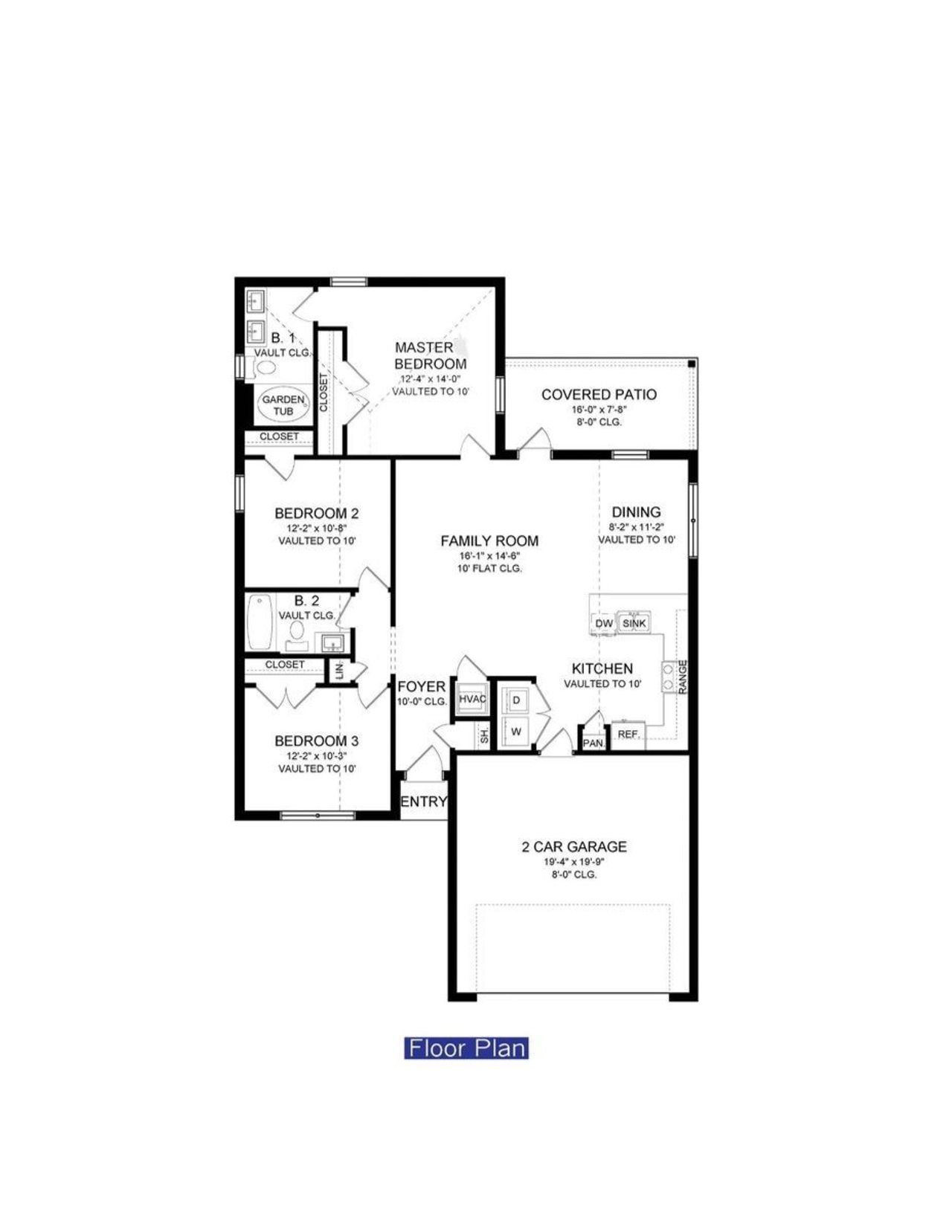 2D floor plan layout of this home in Wyld Palms, Inverness, FL (Image 2).