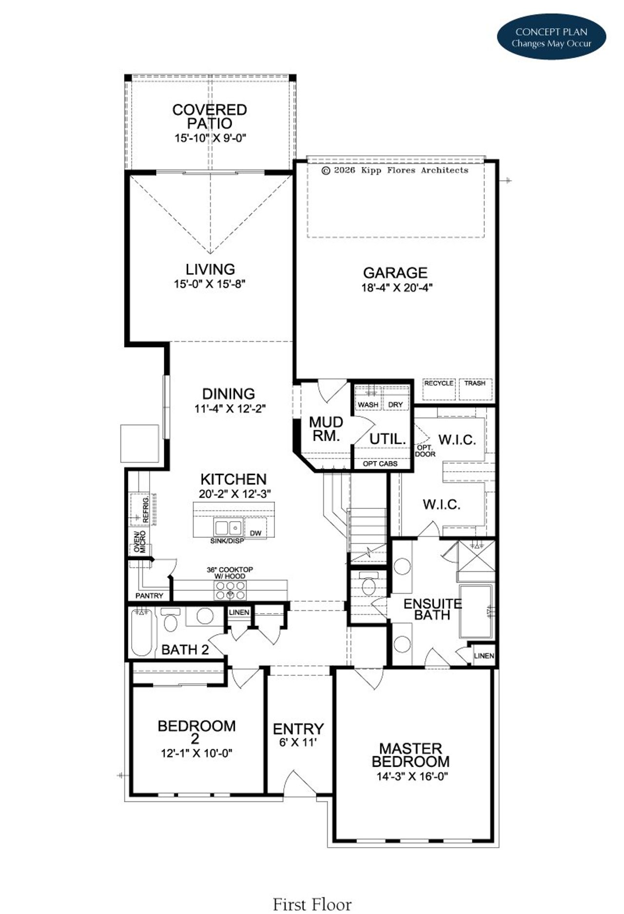 2D floor plan layout of this home in Fields - Brookside, Frisco, TX (Image 2).