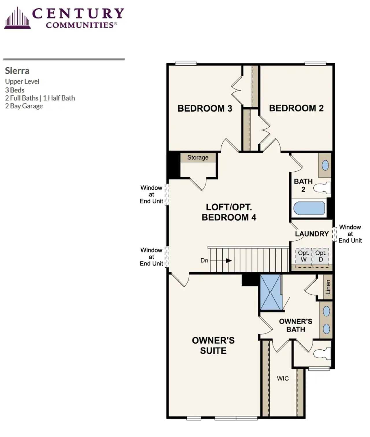 2D floor plan layout of this home in Sherwood Square, Flowery Branch, GA (Image 2).