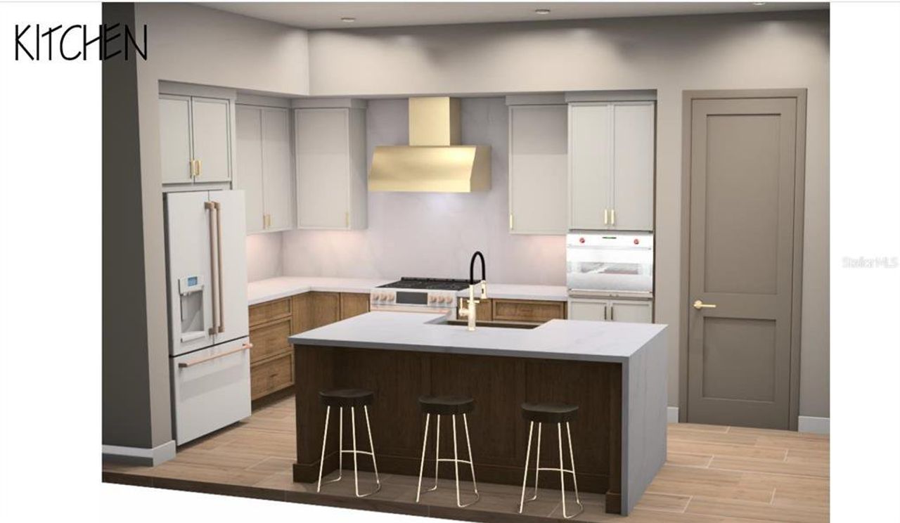 Furnished interior in a model home at College Park in Orlando (Image 2).