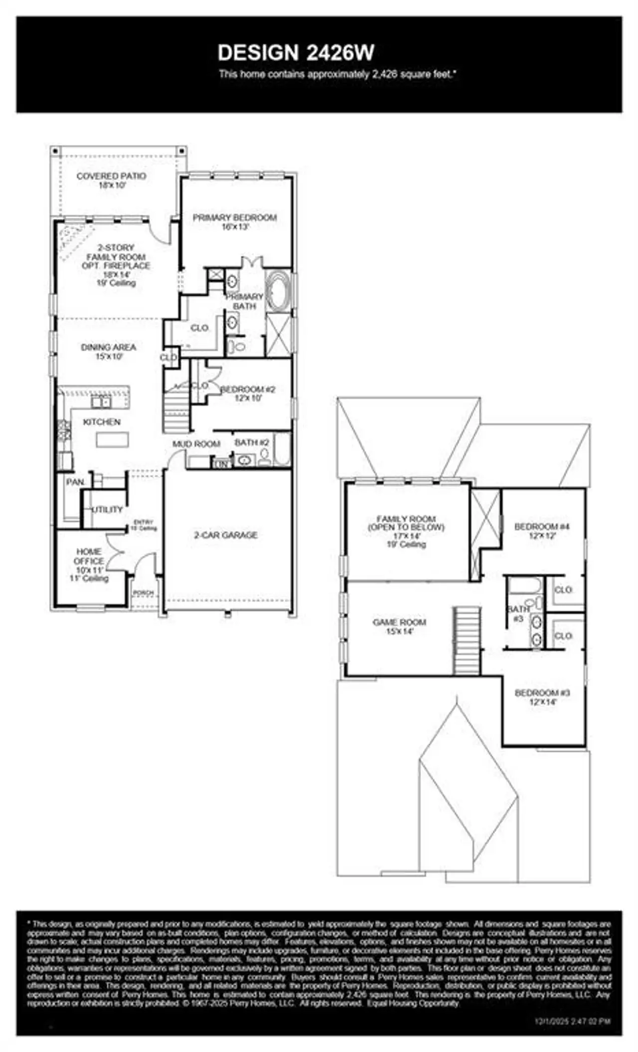 2D floor plan layout of this home in Meraki, Forney, TX (Image 2).
