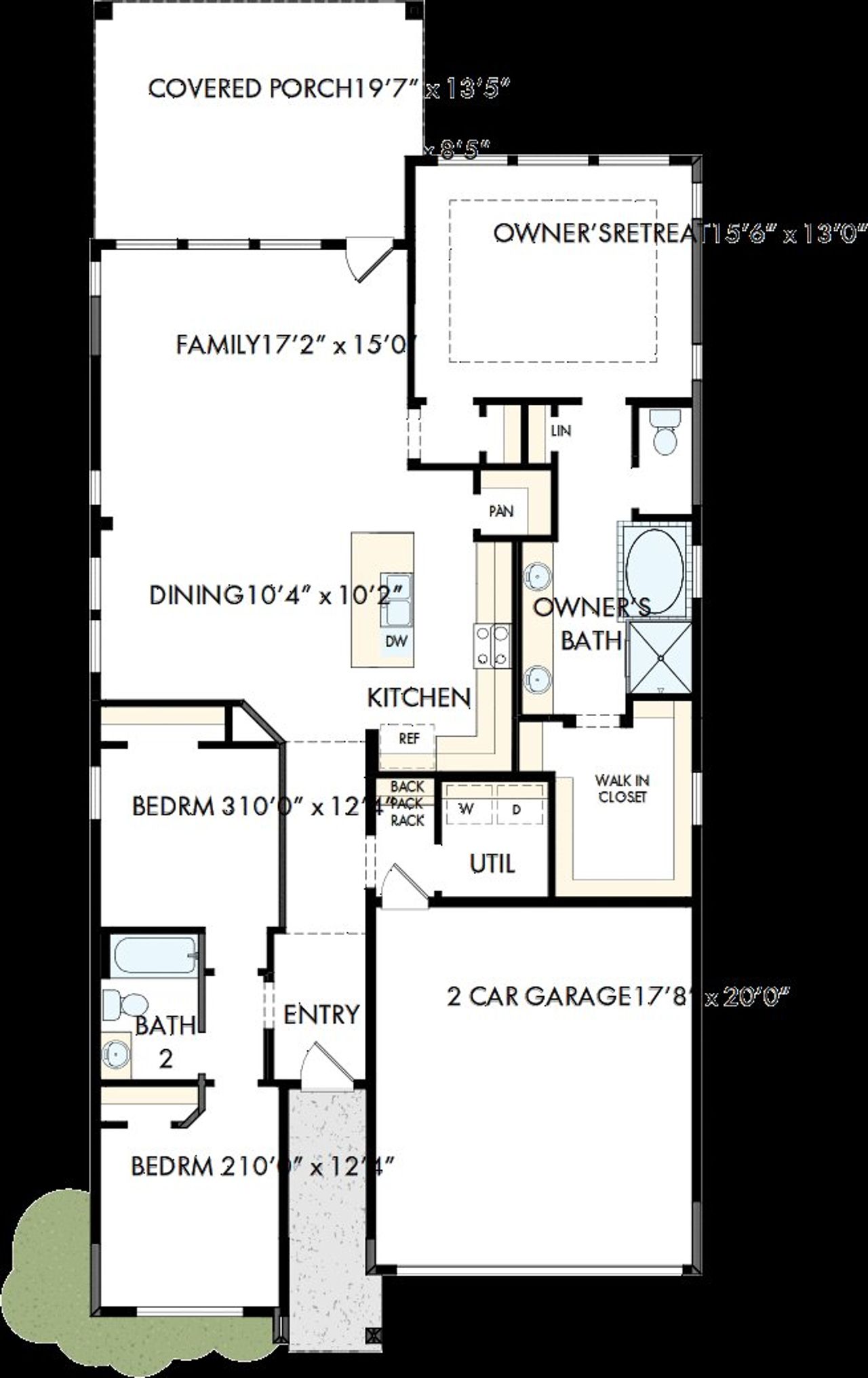 2D floor plan layout of this home in ARTAVIA - Reserve Collection, Conroe, TX (Image 2). 2D floor plan layout of this home in ARTAVIA - Reserve Collection, Conroe, TX (Image 2).