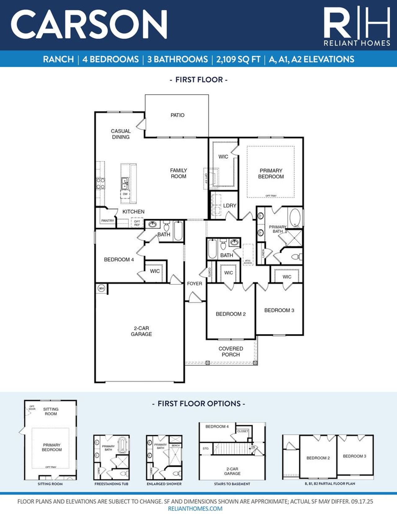 2D floor plan layout of this home in Riverwalk, Monroe, GA (Image 2).