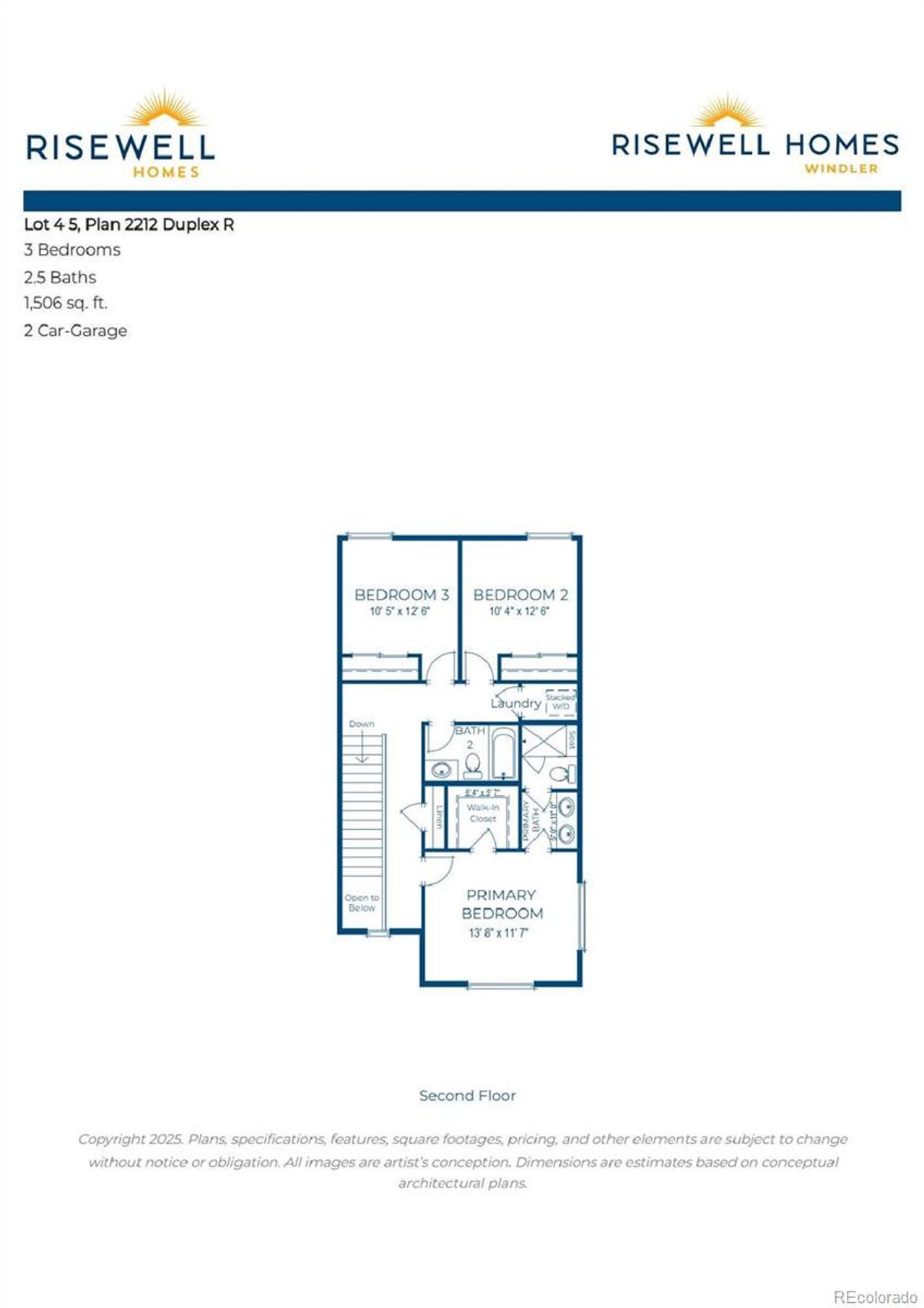 2D floor plan layout of this home in The Garden Collection at Windler, Aurora, CO (Image 2). 2D floor plan layout of this home in The Garden Collection at Windler, Aurora, CO (Image 2).