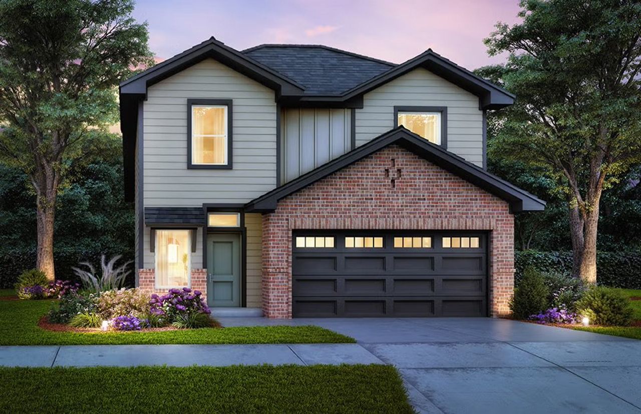 Representative exterior photo of a completed home built from the Holly by Home Creations in Santa Fe, Cleveland, TX (Image 2).