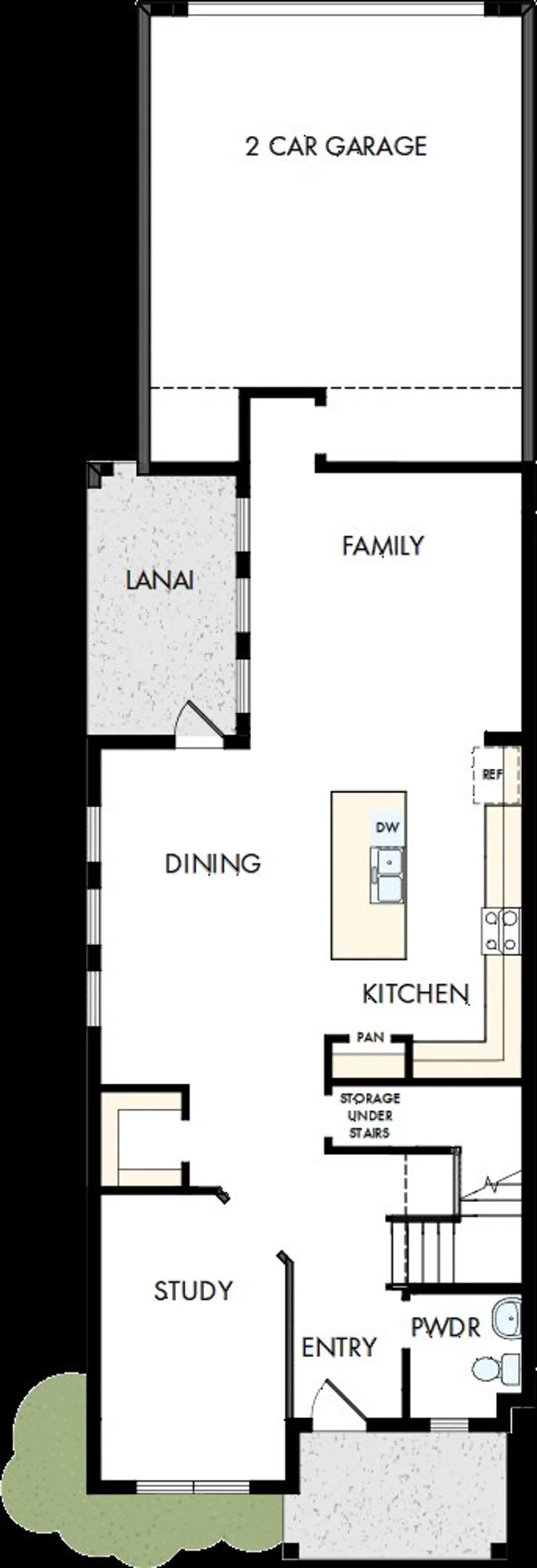 2D floor plan layout of this home in Laureate Park at Lake Nona - Garden Series, Orlando, FL (Image 2).