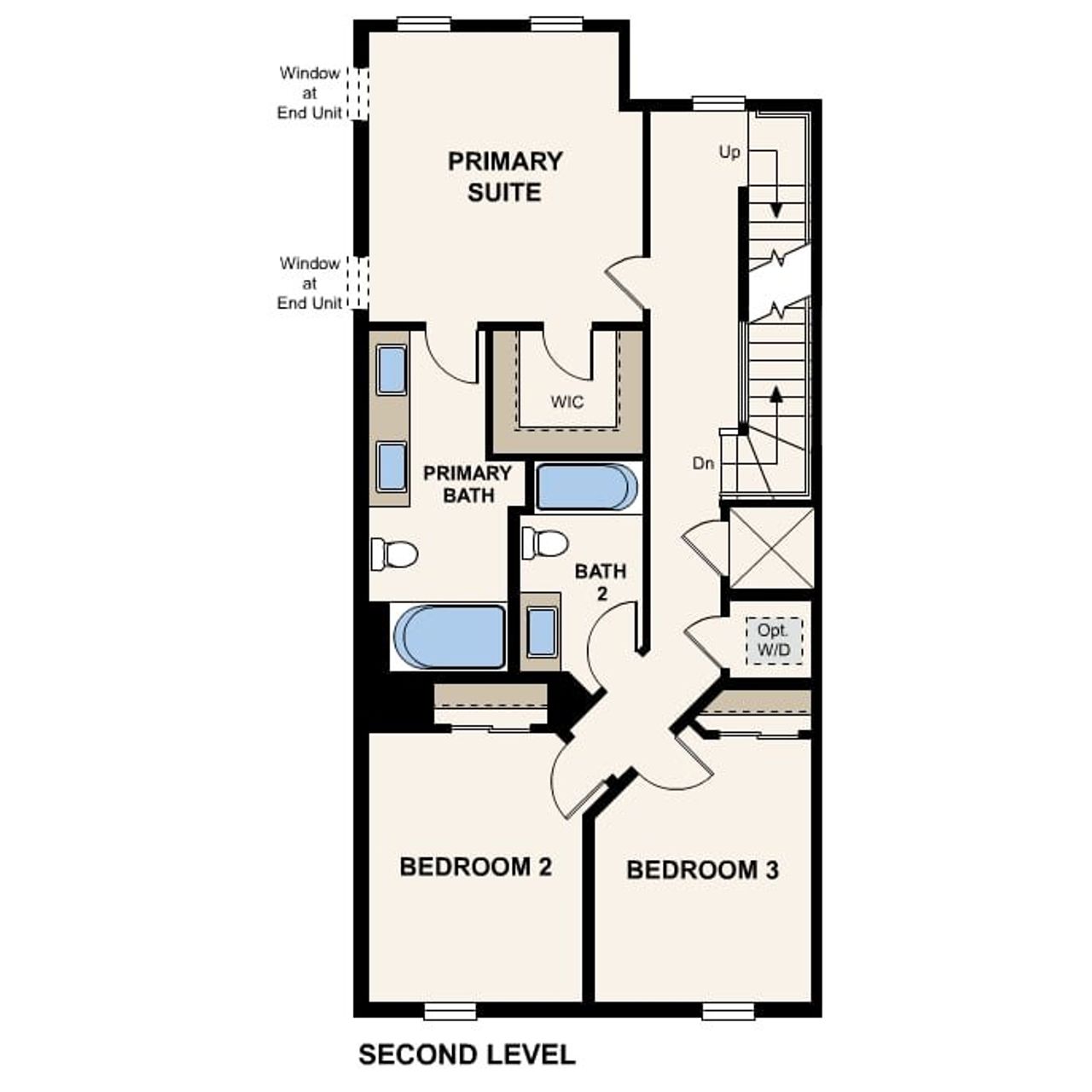 2D floor plan layout for the Seabrook by Century Communities in Breakwater Villas, St. Augustine, FL (Image 2). 2D floor plan layout for the Seabrook by Century Communities in Breakwater Villas, St. Augustine, FL (Image 2).