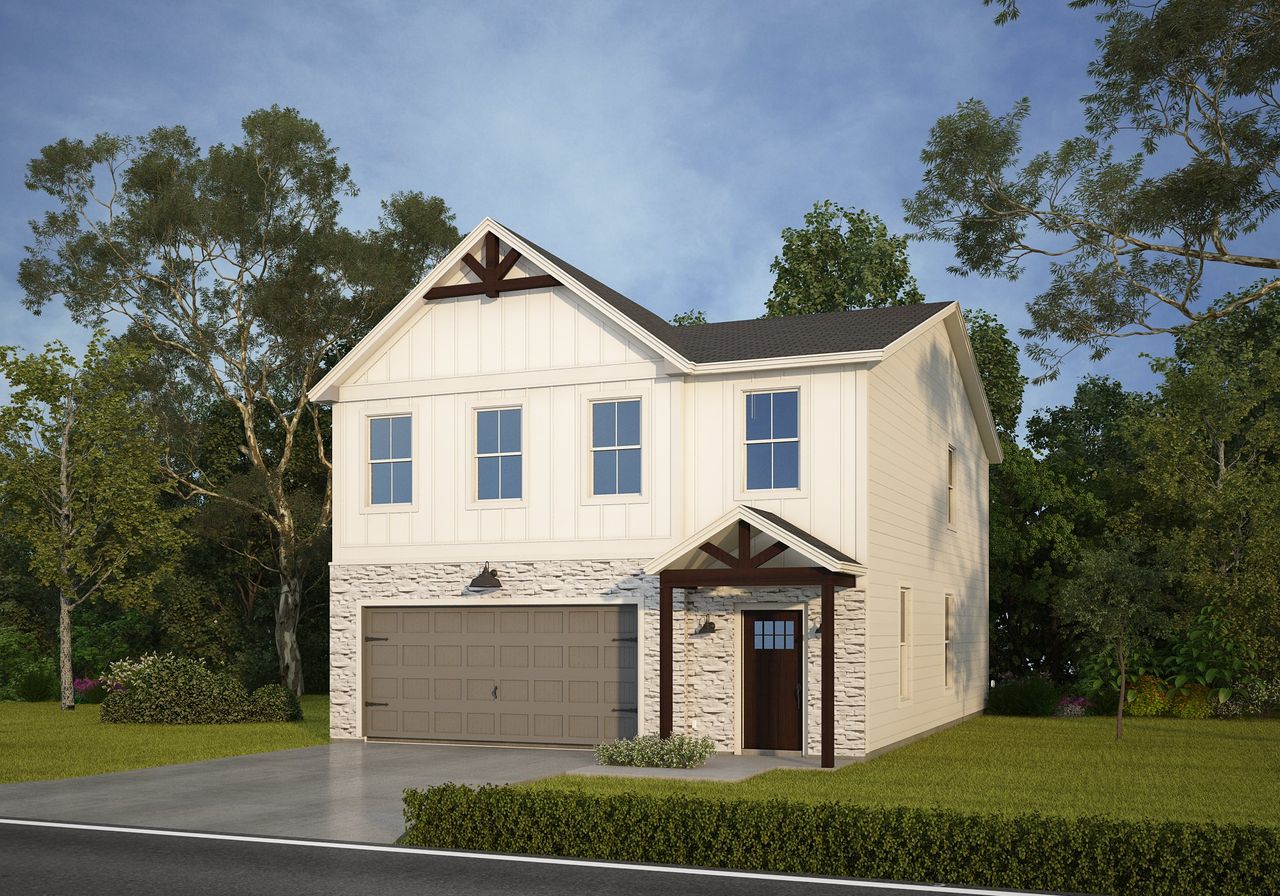 Representative exterior photo of a completed home built from the The Aragon by Rosehaven Homes in Blue Ridge Ranch, San Antonio, TX (Image 2). Representative exterior photo of a completed home built from the The Aragon by Rosehaven Homes in Blue Ridge Ranch, San Antonio, TX (Image 2).