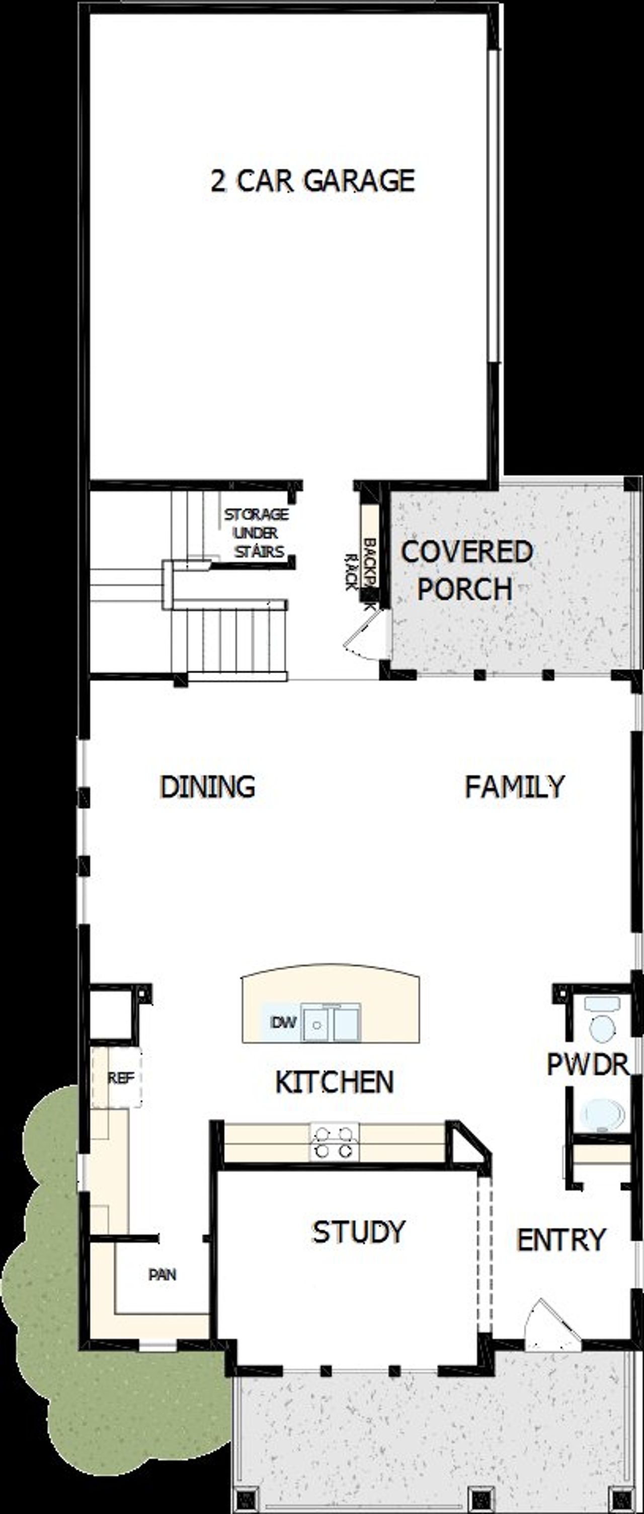 2D floor plan layout of this home in Painted Prairie Cottage, Aurora, CO (Image 2).