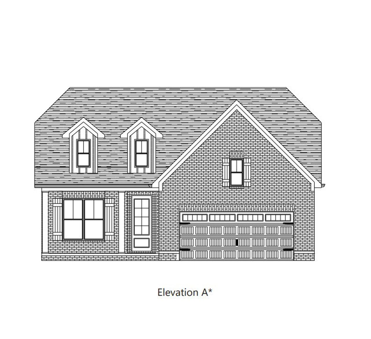 Representative rendering of the exterior for the Shiloh by Southeastern Building Corporation (Image 2).