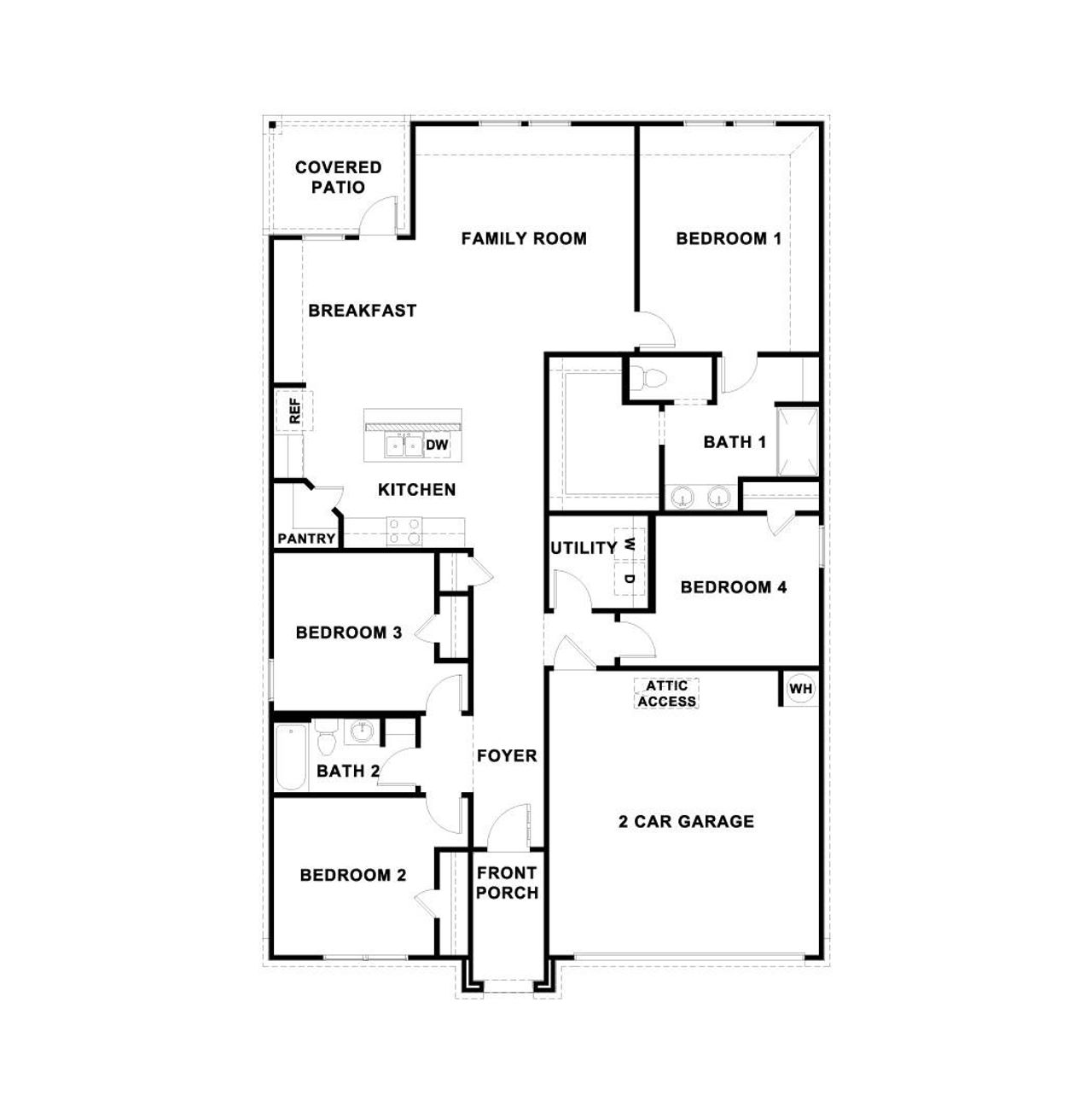 2D floor plan layout of this home in Thunder Rock, Marble Falls, TX (Image 2). 2D floor plan layout of this home in Thunder Rock, Marble Falls, TX (Image 2).