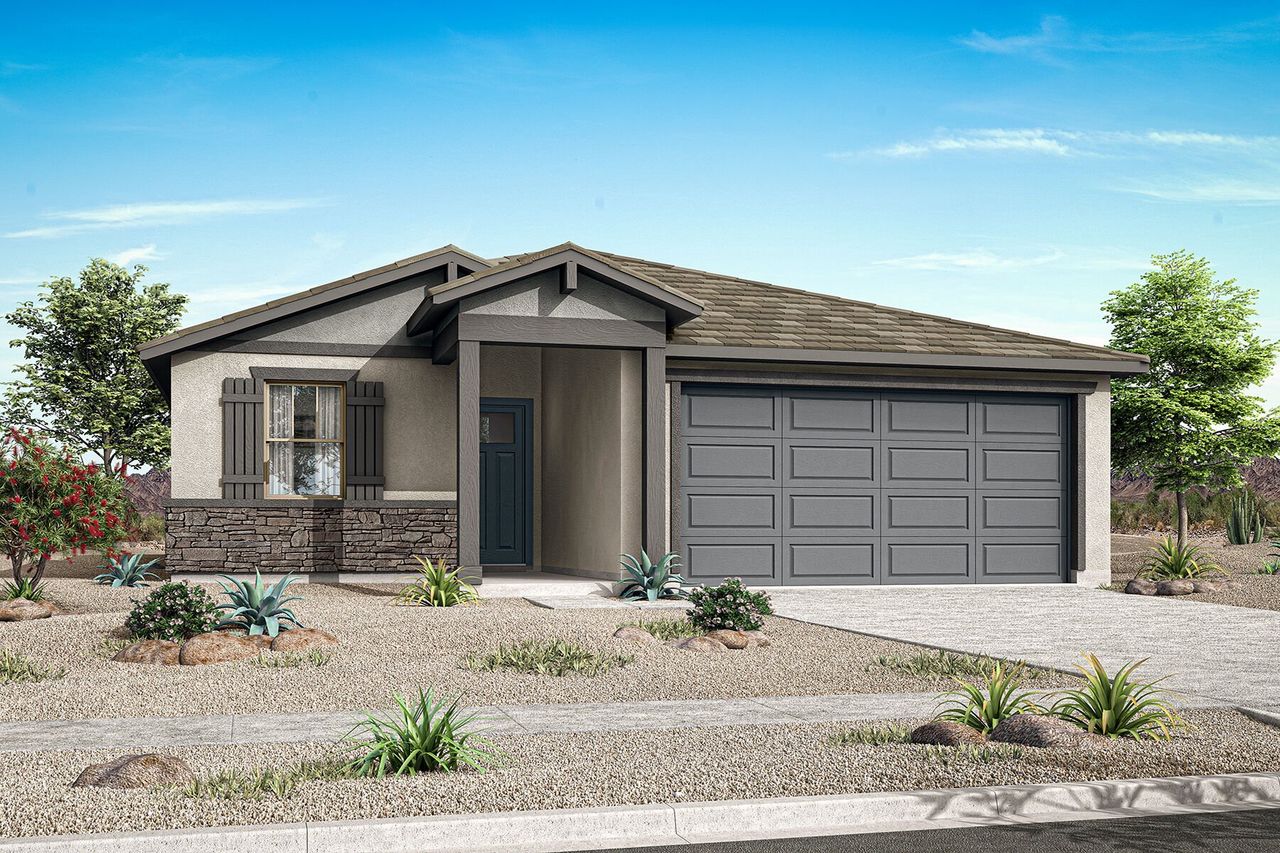 Representative exterior photo of a completed home built from the Brandy by Mattamy Homes in Soleo, San Tan Valley, AZ (Image 2).