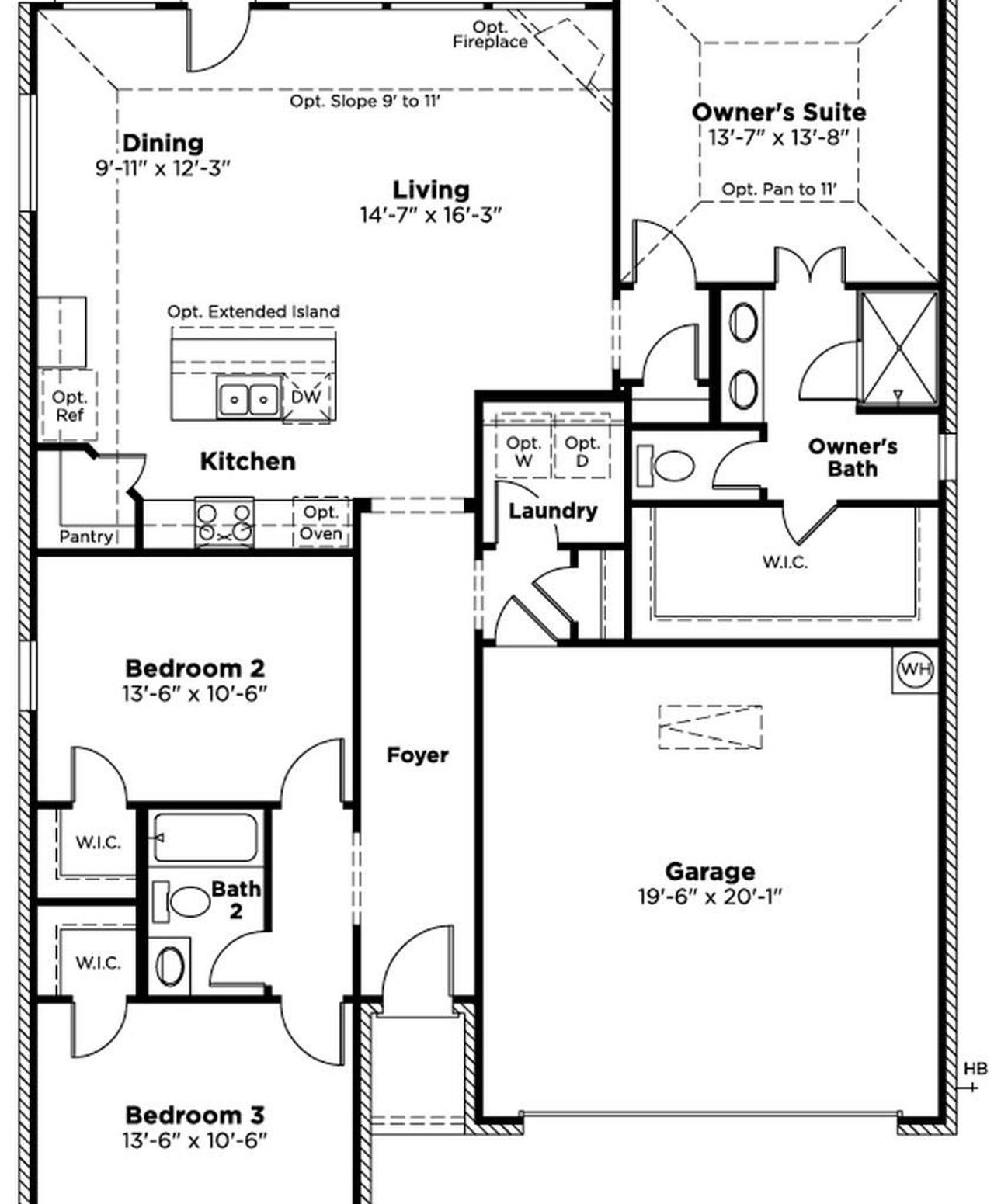 2D floor plan layout for the Alder by Cambridge Homes in Tinsley Meadows, Van Alstyne, TX (Image 2). 2D floor plan layout for the Alder by Cambridge Homes in Tinsley Meadows, Van Alstyne, TX (Image 2).