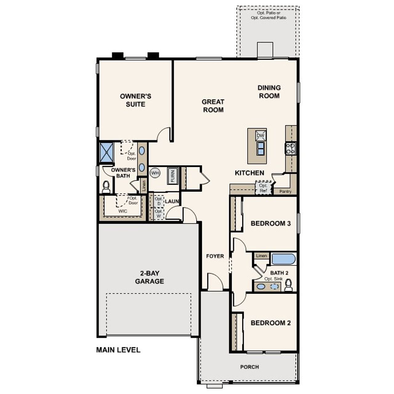2D floor plan layout for the The Cimarron by Century Communities in The Aurora Highlands, Aurora, CO (Image 2). 2D floor plan layout for the The Cimarron by Century Communities in The Aurora Highlands, Aurora, CO (Image 2).