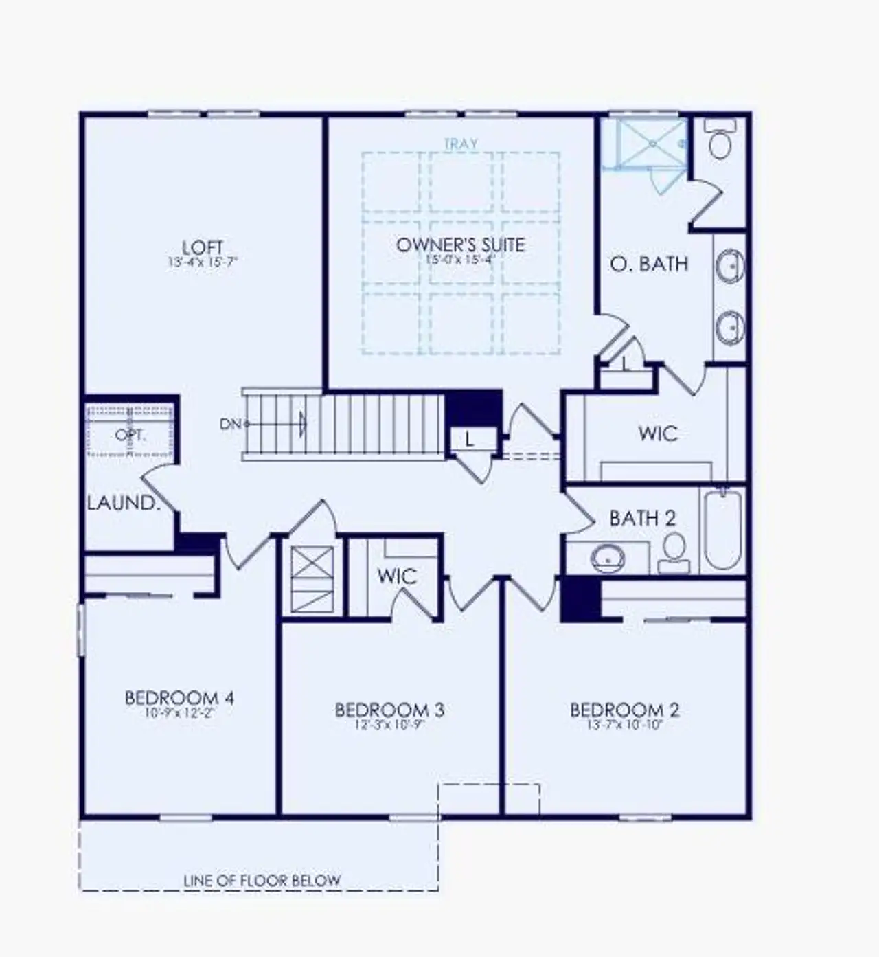 2D floor plan layout of this home in Bleckley Station, Ball Ground, GA (Image 2).