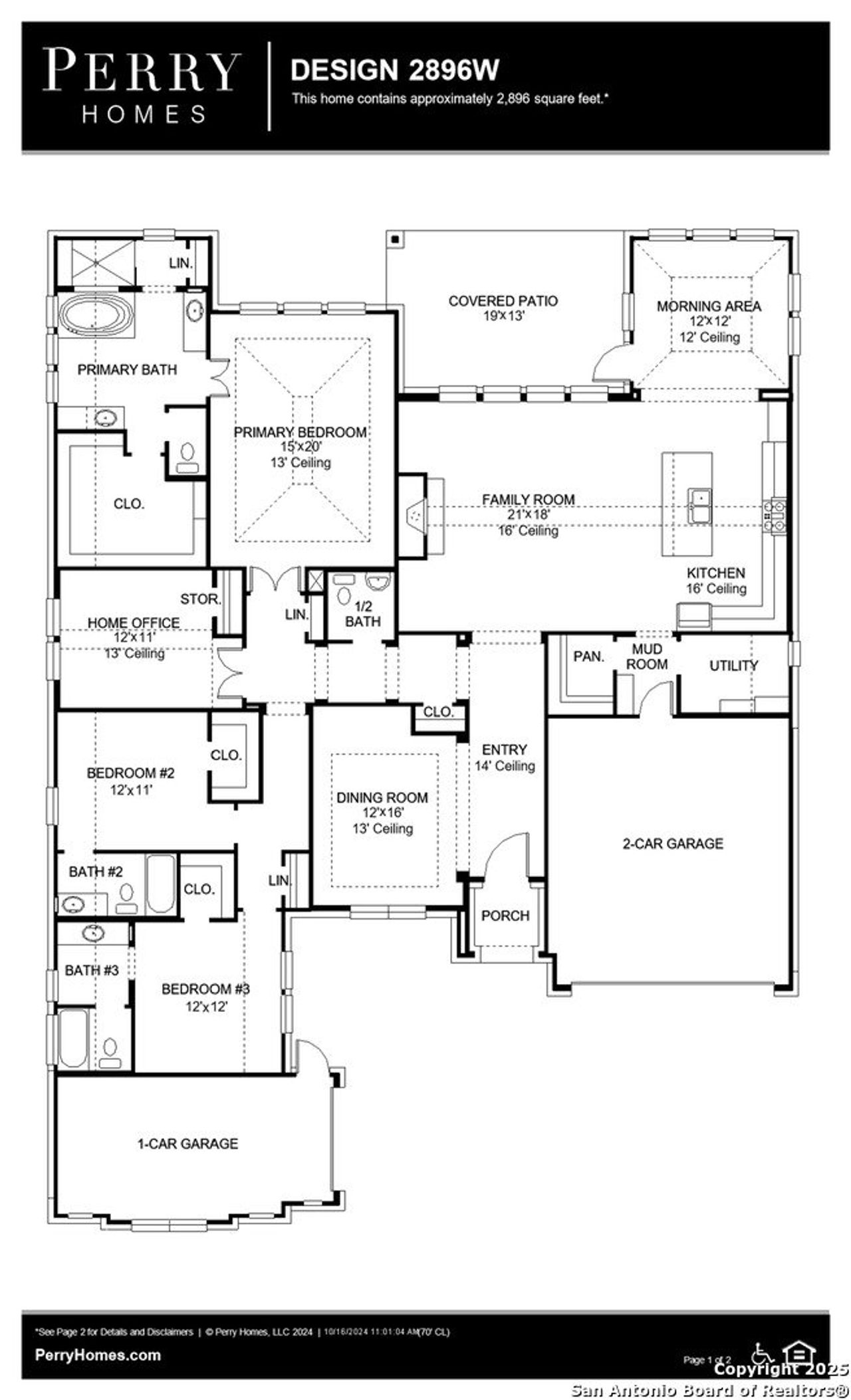 2D floor plan layout of this home in Megan's Landing 1/2 Acre, Castroville, TX (Image 2). 2D floor plan layout of this home in Megan's Landing 1/2 Acre, Castroville, TX (Image 2).