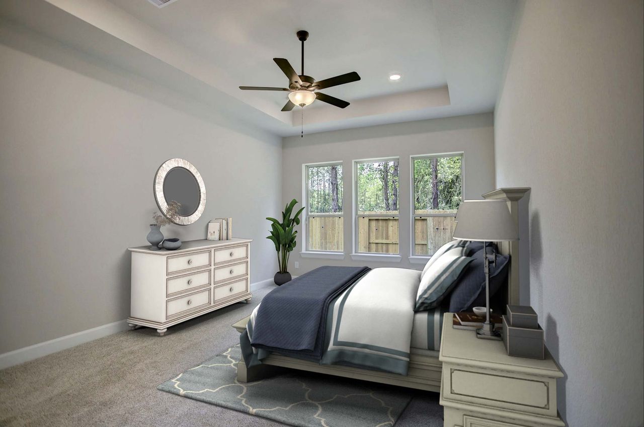 Representative furnished interior of a home built from the The Clancy by David Weekley Homes in The Highlands 45' - Encore Collection, Porter (Image 2). Representative furnished interior of a home built from the The Clancy by David Weekley Homes in The Highlands 45' - Encore Collection, Porter (Image 2).