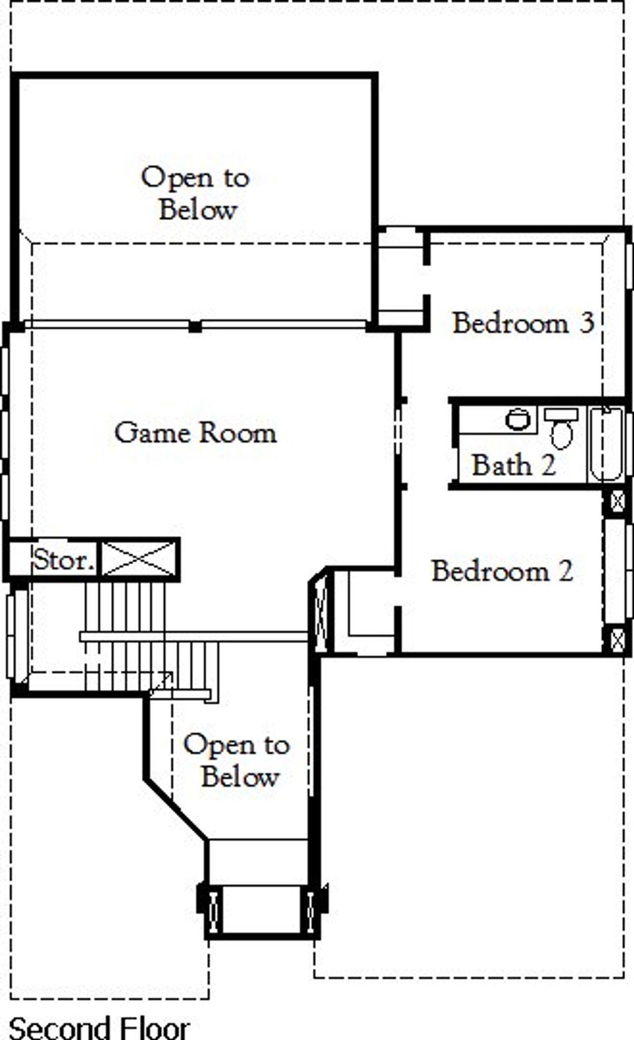 2D floor plan layout for the Cleveland (2836-DV-40) by Coventry Homes in Pecan Square, Northlake, TX (Image 2). 2D floor plan layout for the Cleveland (2836-DV-40) by Coventry Homes in Pecan Square, Northlake, TX (Image 2).