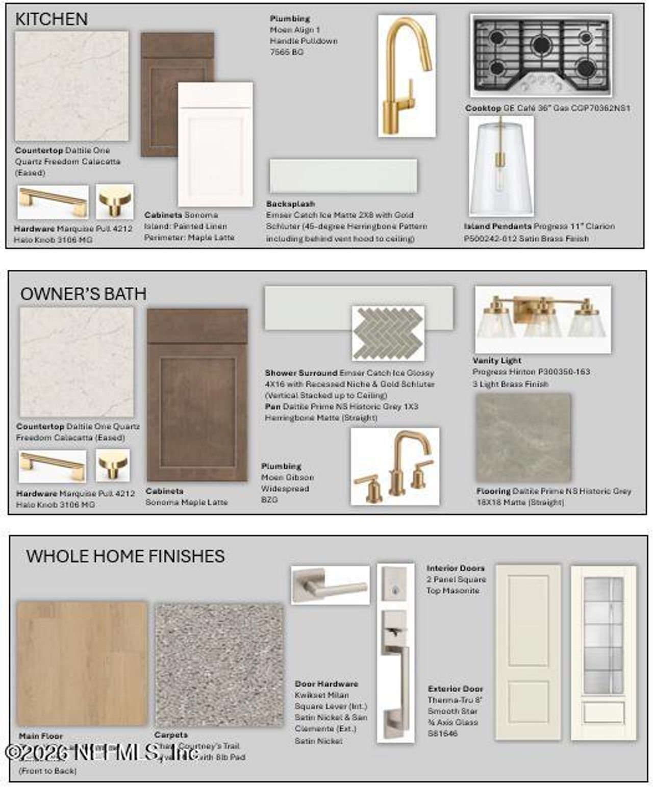 Sample of building materials used in homes in , Ponte Vedra (Image 2).