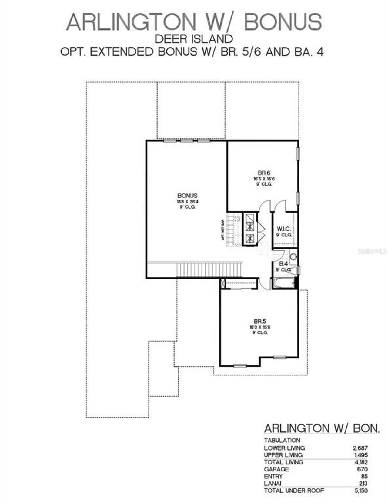 2D floor plan layout of this home in , Winter Garden, FL (Image 2).