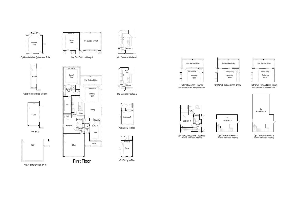 2D floor plan layout of this home in Parkside on the River, Georgetown, TX (Image 2). 2D floor plan layout of this home in Parkside on the River, Georgetown, TX (Image 2).