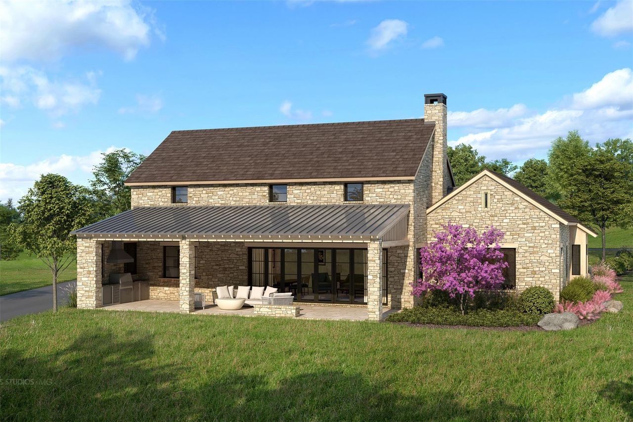 Front exterior of a new home in , Fredericksburg, TX, highlighting curb appeal (Image 2).