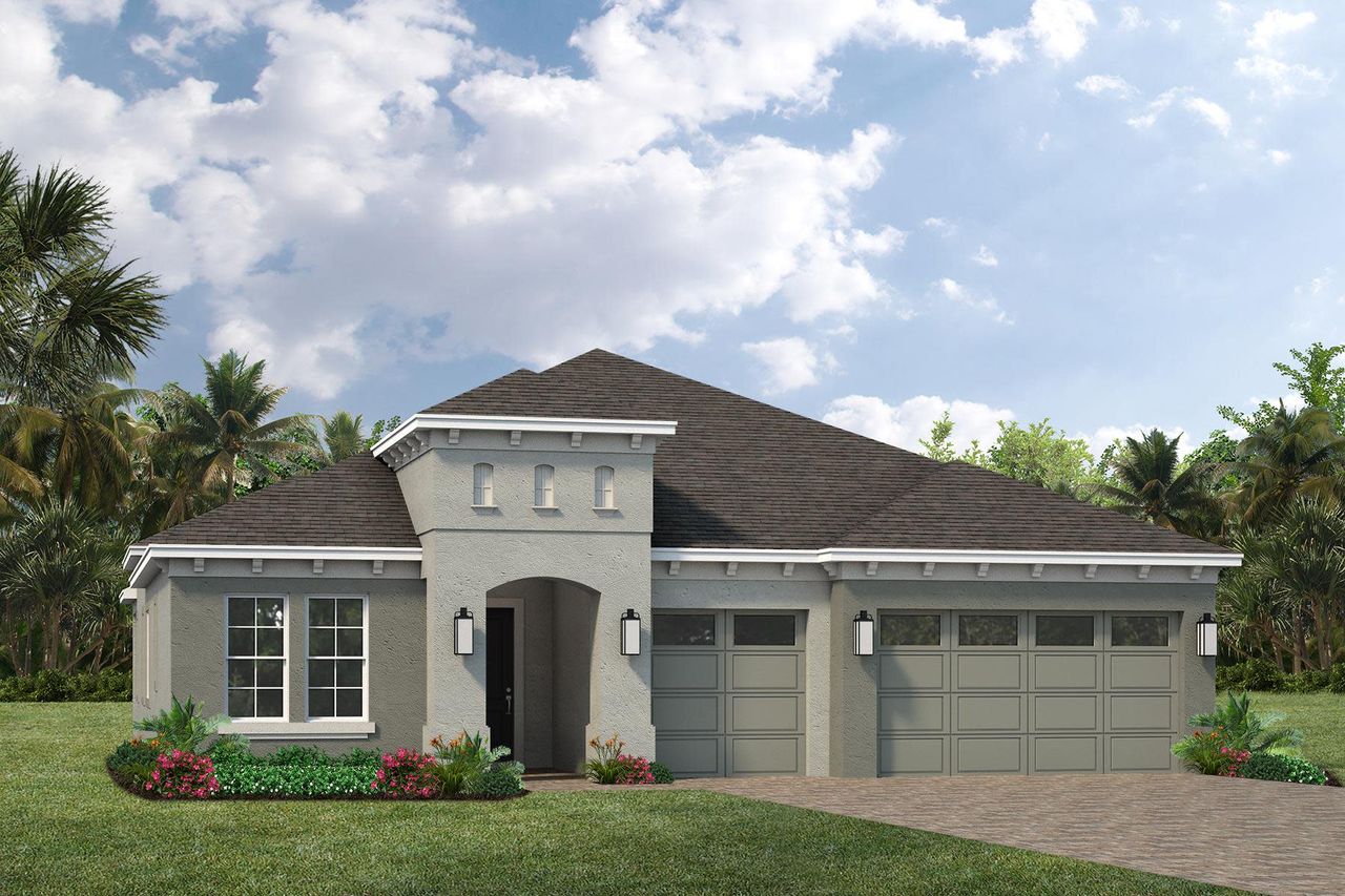 Image 2 representing the Raiford by Viera Builders in Farallon Fields, Viera West, FL.