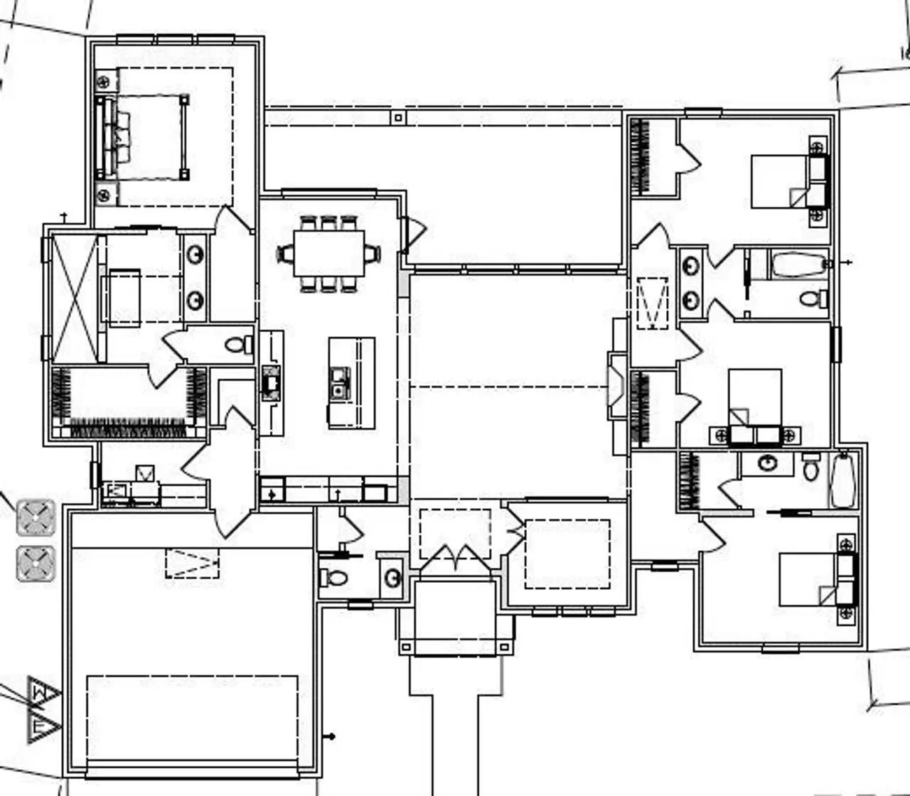 2D floor plan layout of this home in , New Caney, TX (Image 2).