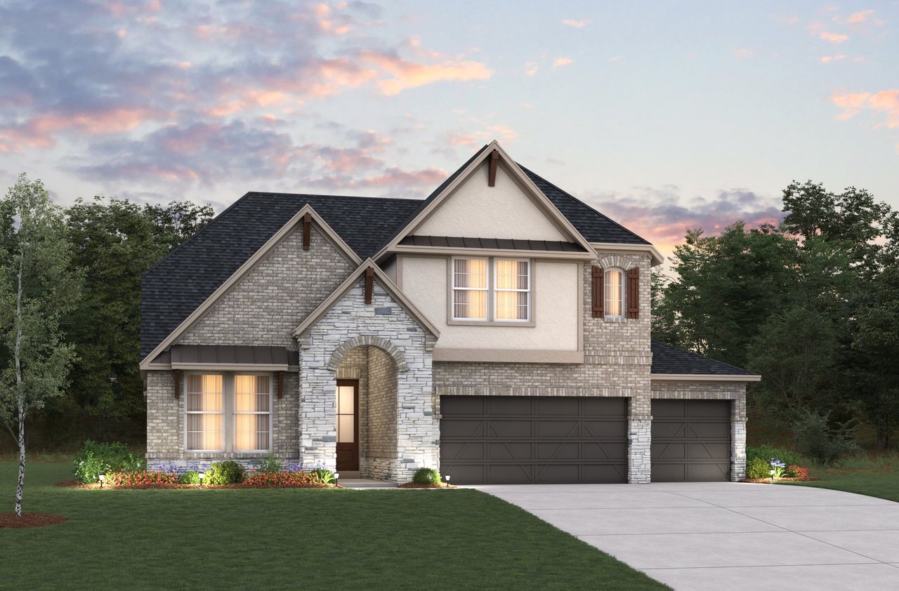 Representative exterior photo of a completed home built from the Summerfield by Beazer Homes in Pinevale, Tomball, TX (Image 2).