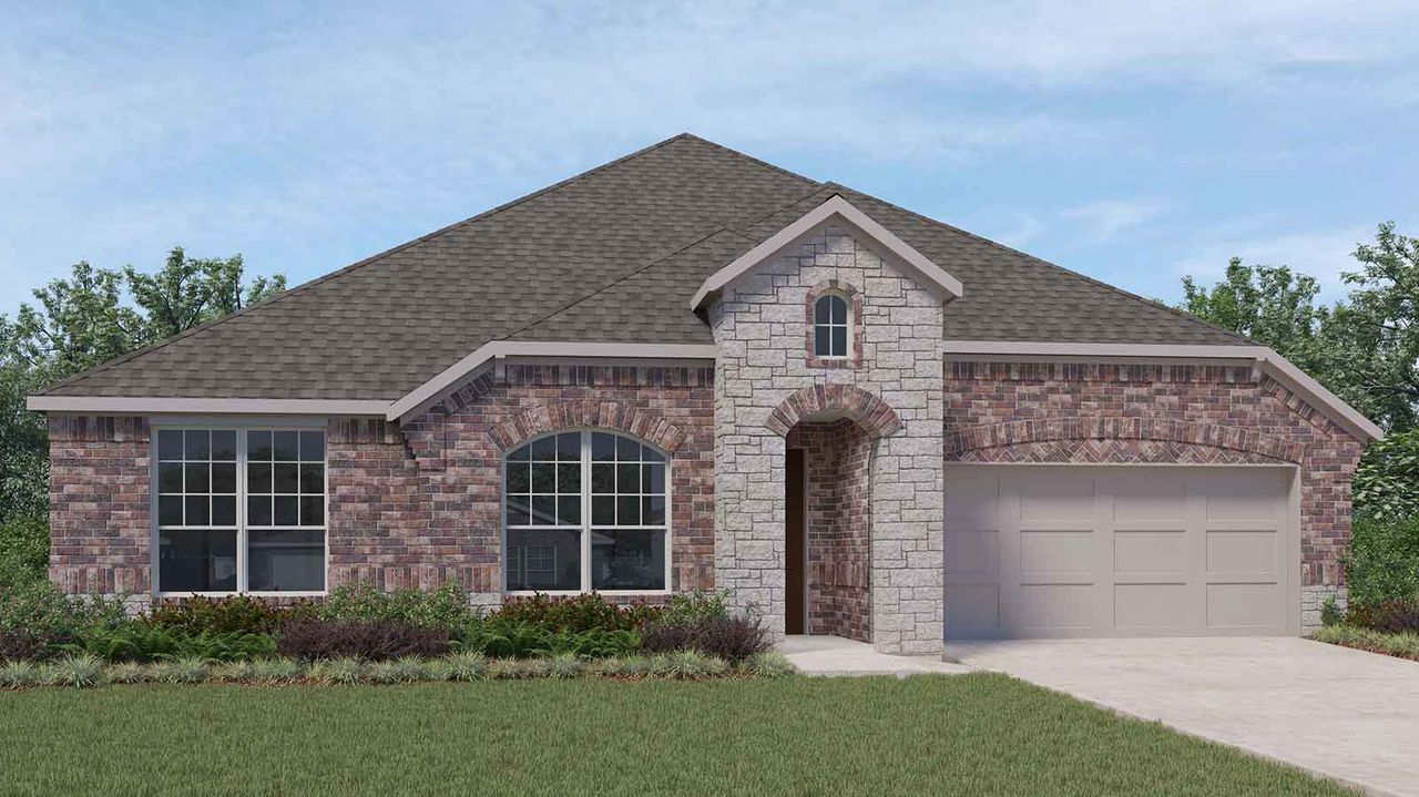 Representative exterior photo of a completed home built from the Cardinale by D.R. Horton in Alexander, Pearland, TX (Image 2).