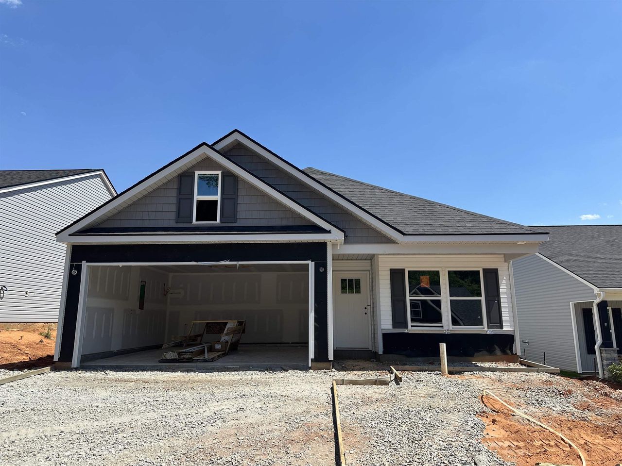 In-progress construction of a new home in Cleveland Meadows, Spartanburg, SC (Image 2).