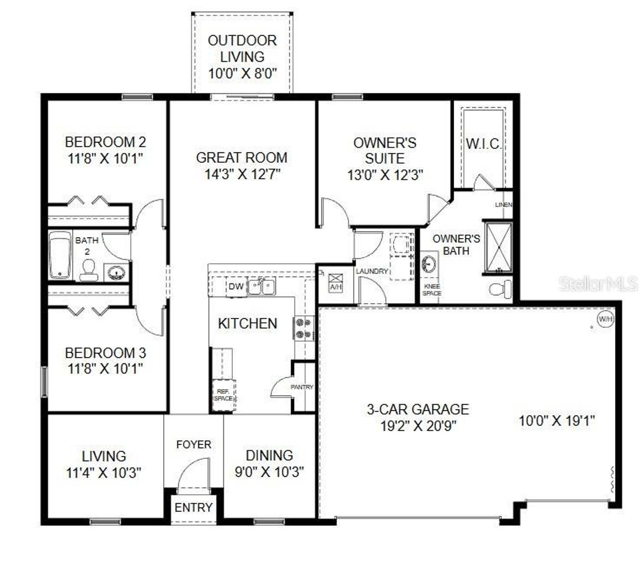 2D floor plan layout of this home in , Citrus Springs, FL (Image 2). 2D floor plan layout of this home in , Citrus Springs, FL (Image 2).