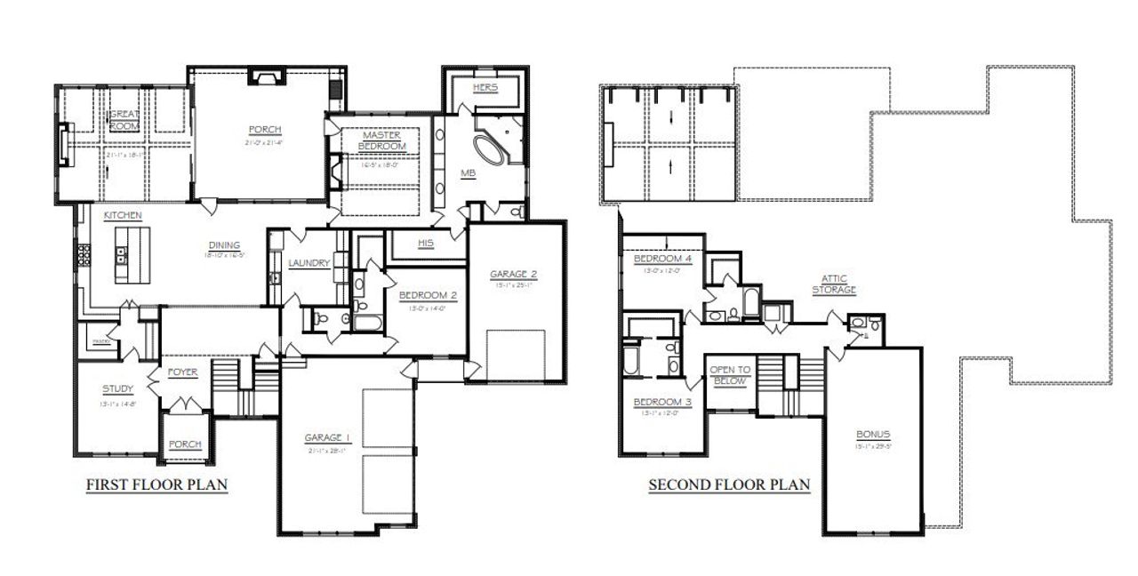 2D floor plan layout for the The Goddard by Universal Builders in Autumn Breeze, Mount Juliet, TN (Image 2). 2D floor plan layout for the The Goddard by Universal Builders in Autumn Breeze, Mount Juliet, TN (Image 2).